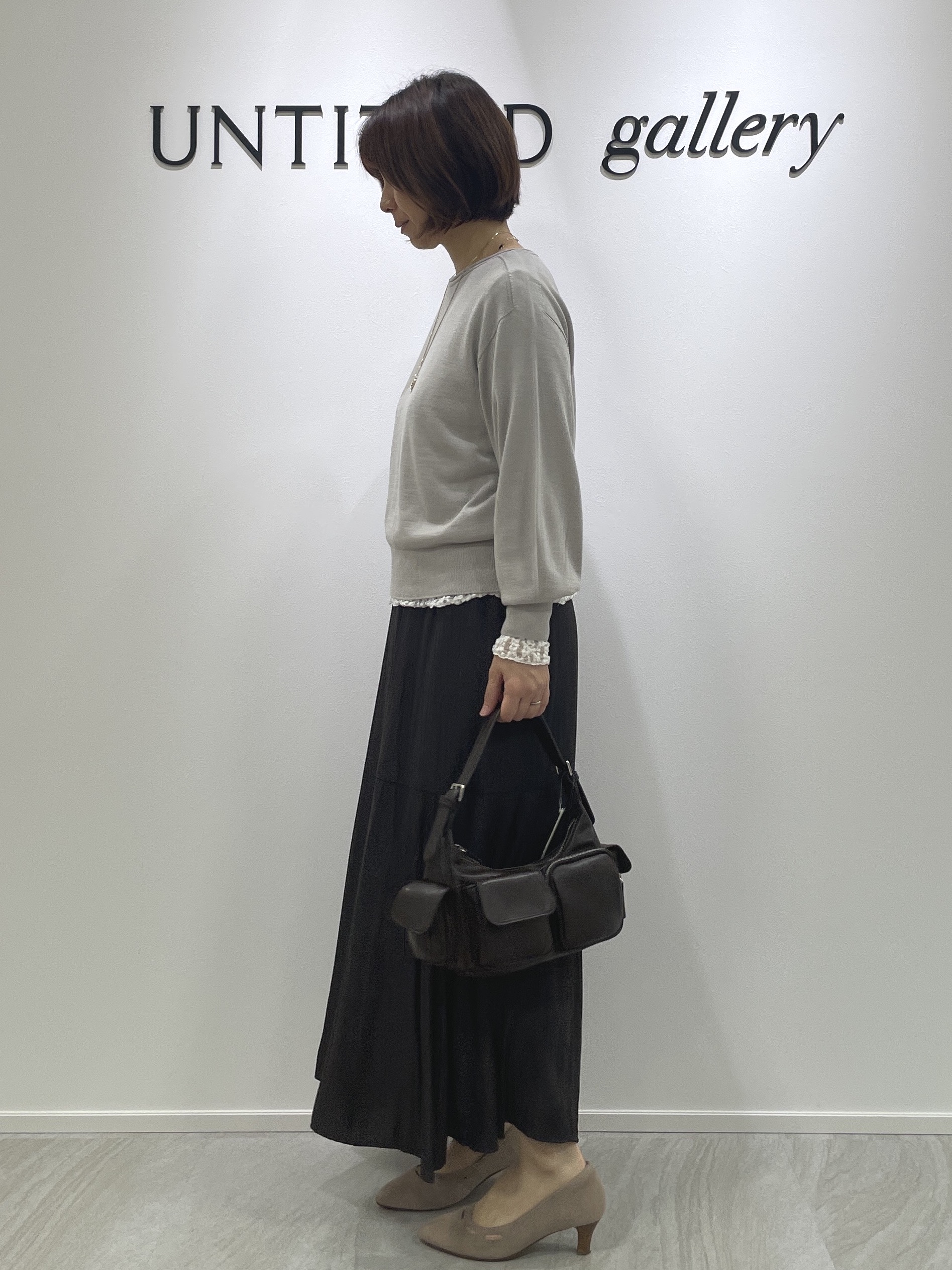 hanaさんの「UNTITLED｜【店頭人気！/8色展開】ボリュームスリーブニットプルオーバー」を使ったコーディネート