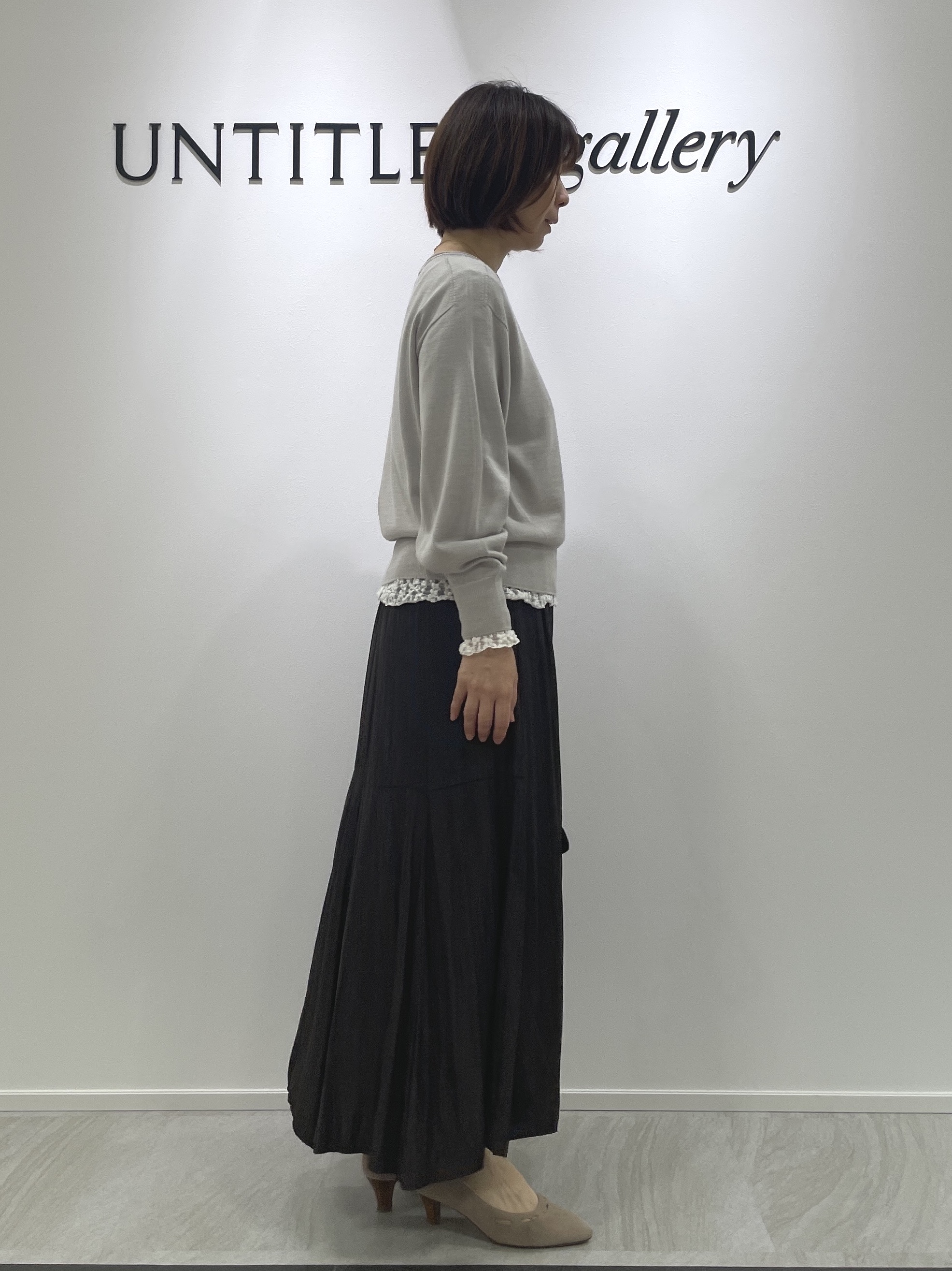 hanaさんの「UNTITLED｜【店頭人気！/8色展開】ボリュームスリーブニットプルオーバー」を使ったコーディネート