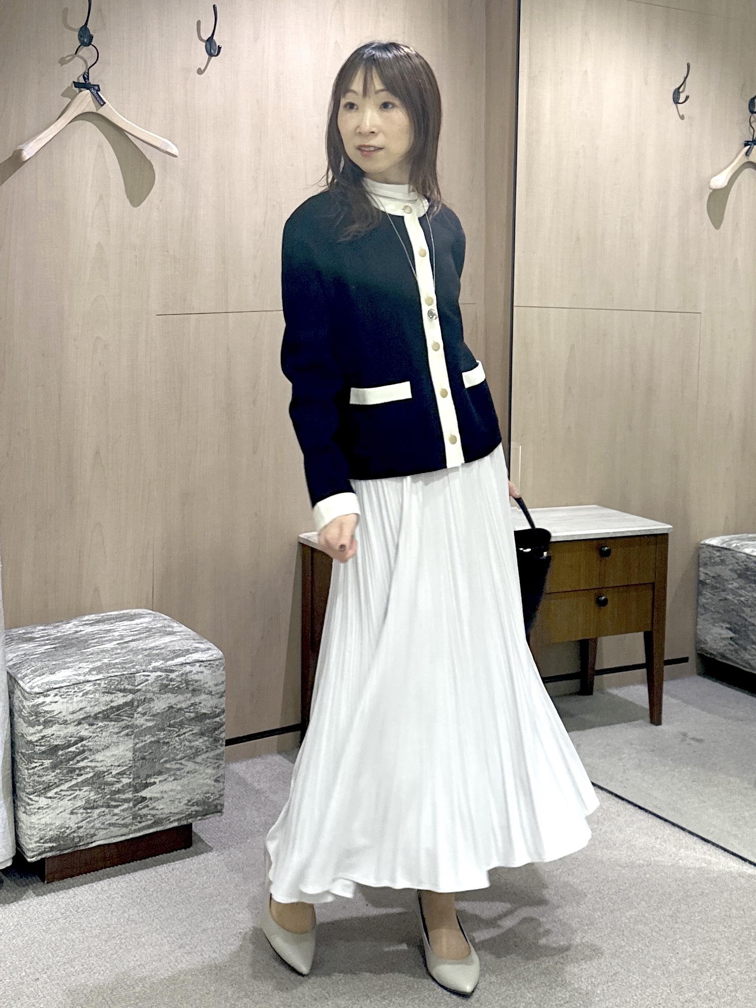 Miwaさんの「UNTITLED｜【重ね着レイヤード】シアーベロアハイネックトップス」を使ったコーディネート