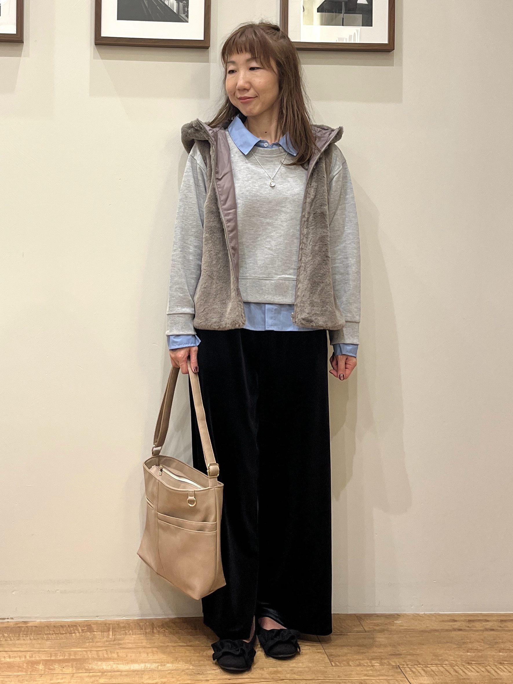 まつみさんの「SHOO･LA･RUE｜【洗濯機可/撥水/マルチWAY】ファーライナー付き 毎日欲張りマンパ」を使ったコーディネート