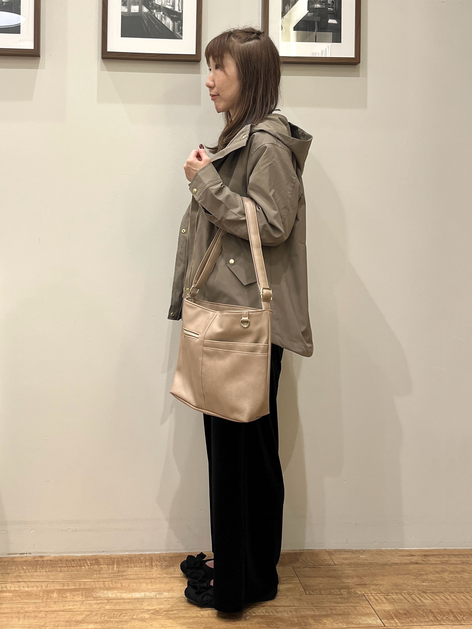 まつみさんの「SHOO･LA･RUE｜【洗濯機可/撥水/マルチWAY】ファーライナー付き 毎日欲張りマンパ」を使ったコーディネート