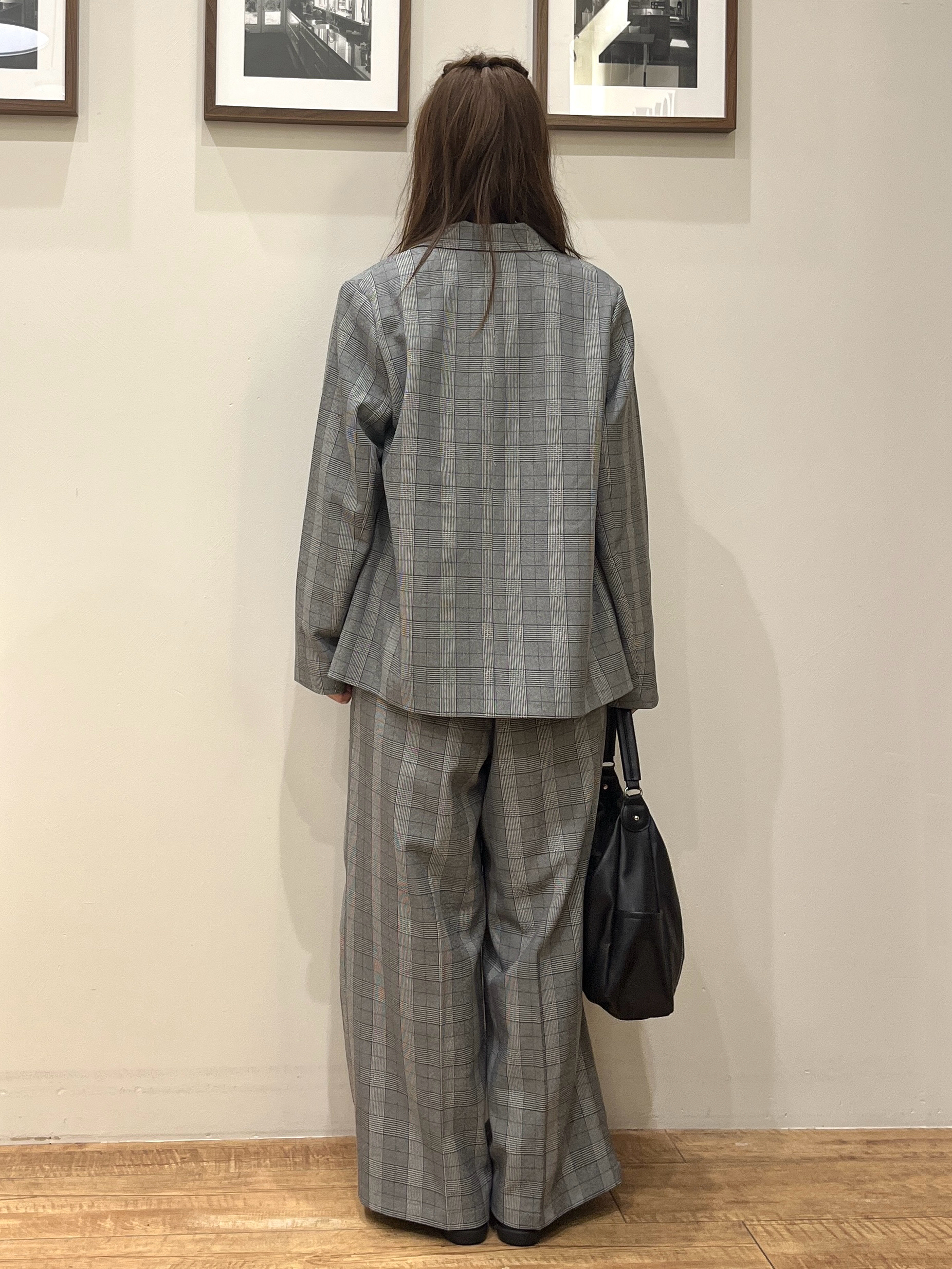 まつみさんの「SHOO･LA･RUE｜【セットアップ可/洗濯後しわになりにくい】ウールフィール ダブルジャケット」を使ったコーディネート