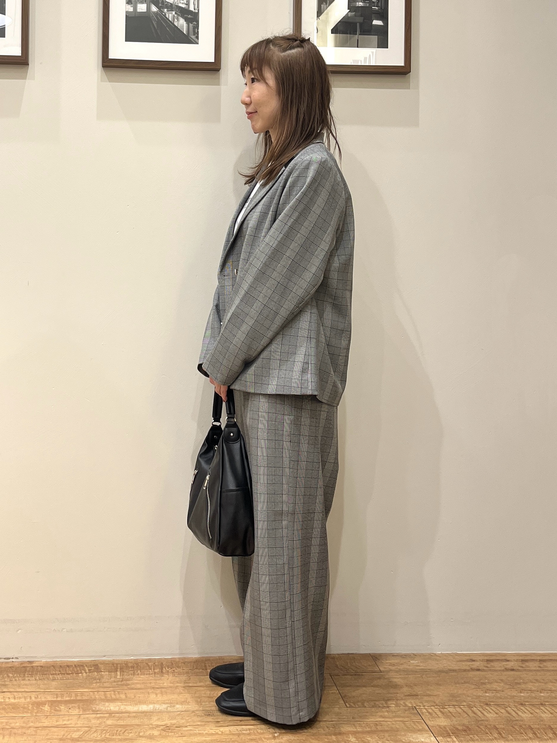 まつみさんの「SHOO･LA･RUE｜【セットアップ可/洗濯後しわになりにくい】ウールフィール ダブルジャケット」を使ったコーディネート