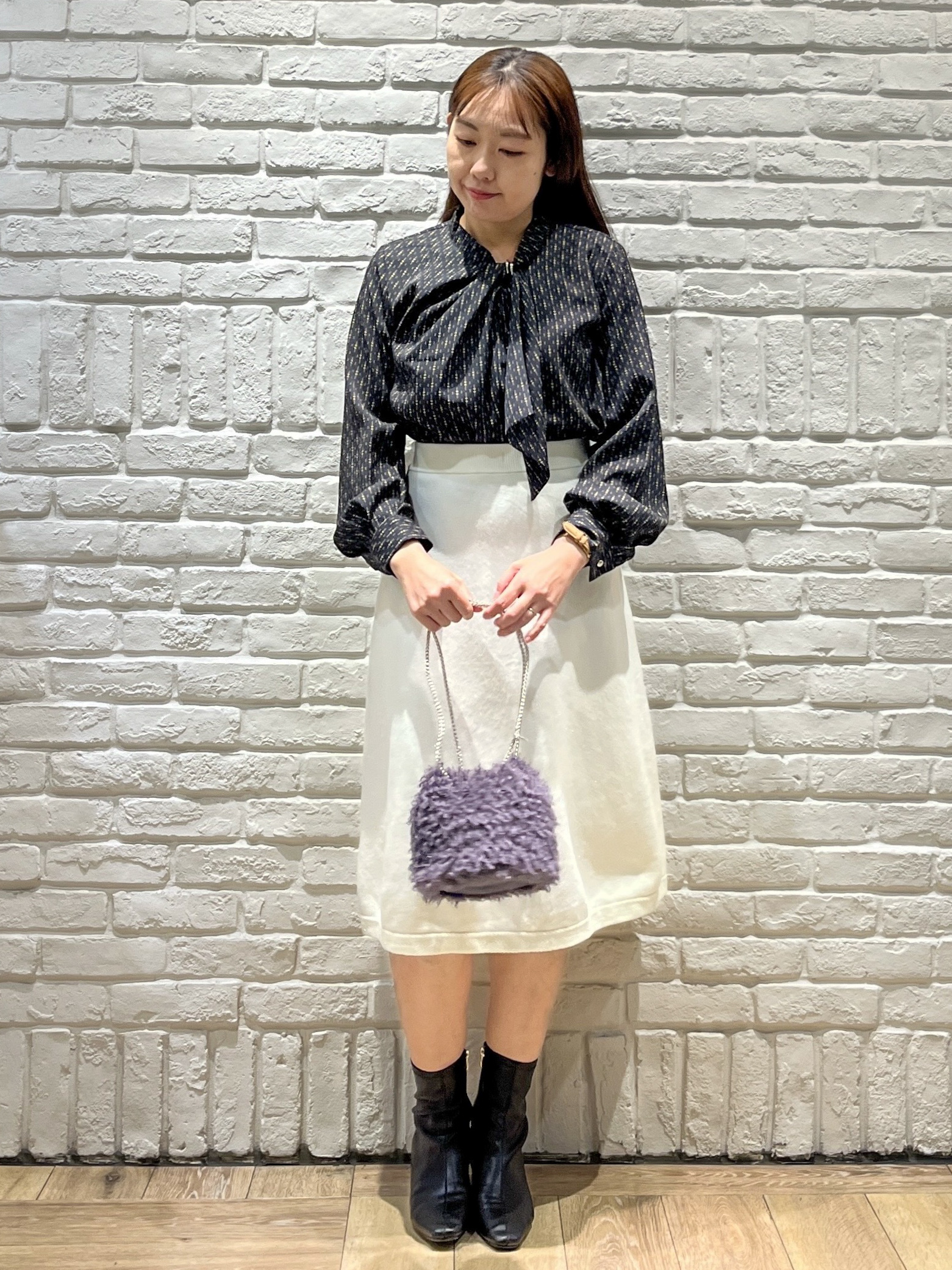 erinaさんの「index｜【セットアップ可】ノーカラーミドルコーディガン《洗濯機OK》」を使ったコーディネート
