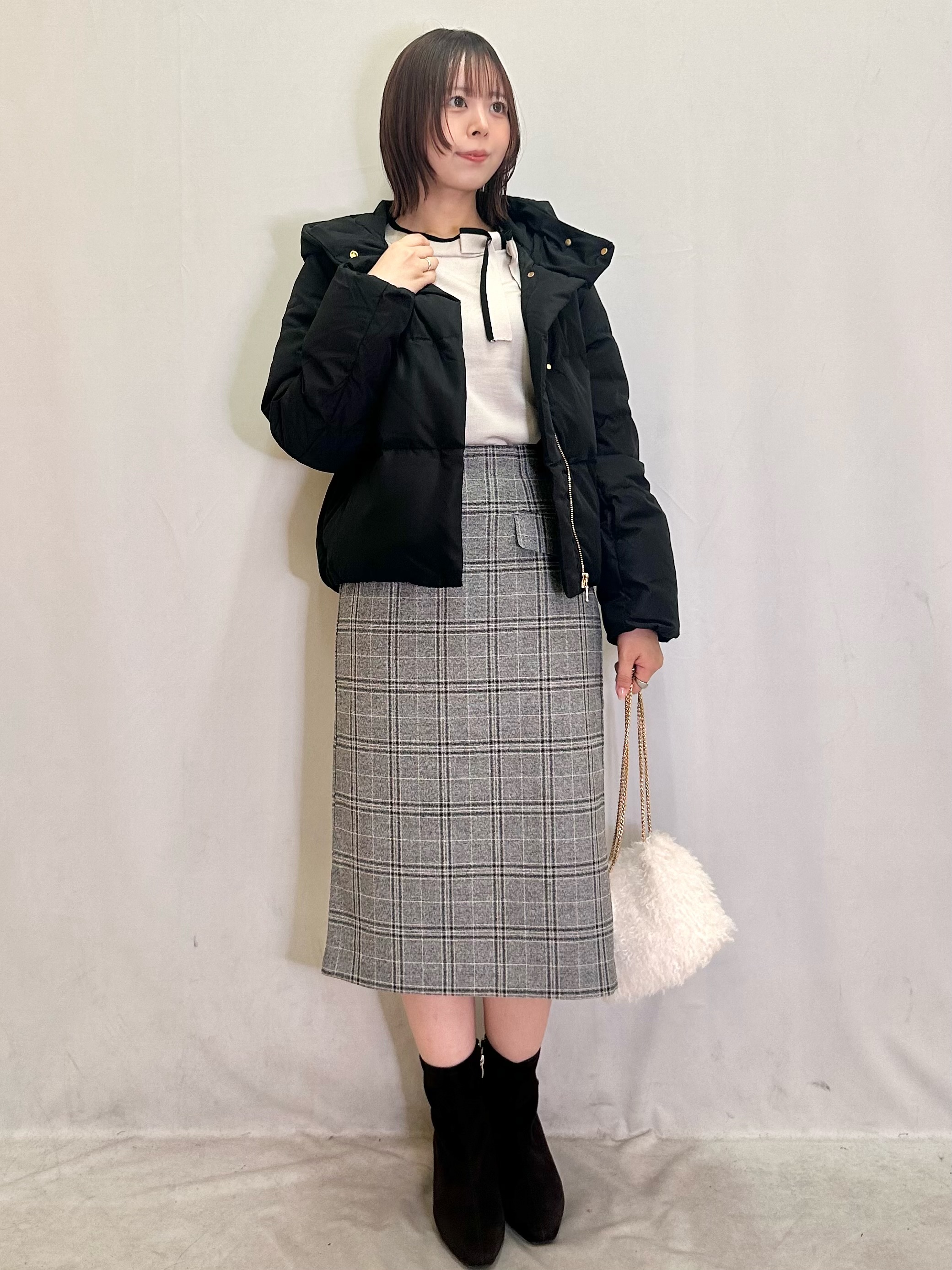 きららさんの「index｜河田ダウンショートコート 【洗濯機OK／静電気防止（裏地）／撥水／XS-3L】」を使ったコーディネート