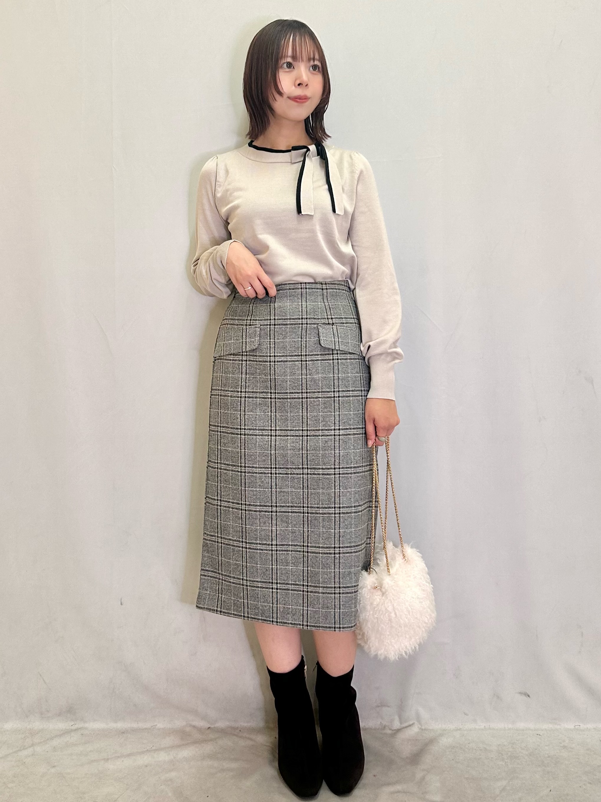 きららさんの「index｜【植草美幸先生が指南する好印象スタイル】カシミヤ混ノーカラーショートコート」を使ったコーディネート