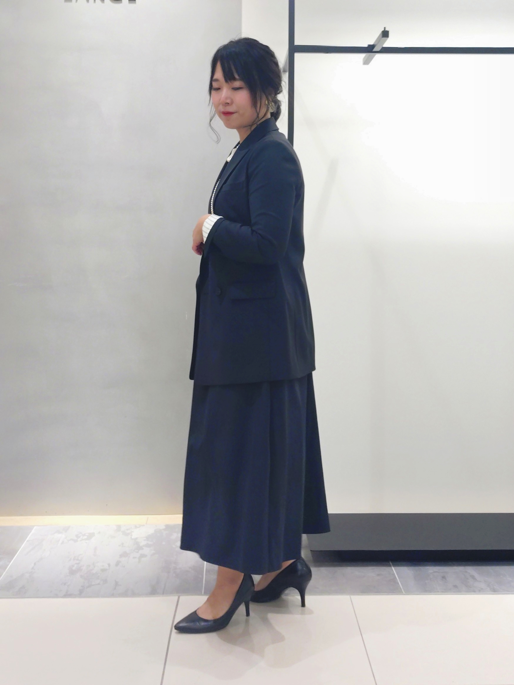 TOMOMIさんの「INDIVI｜【マルチWAY】3点セットパール調ネックレス」を使ったコーディネート