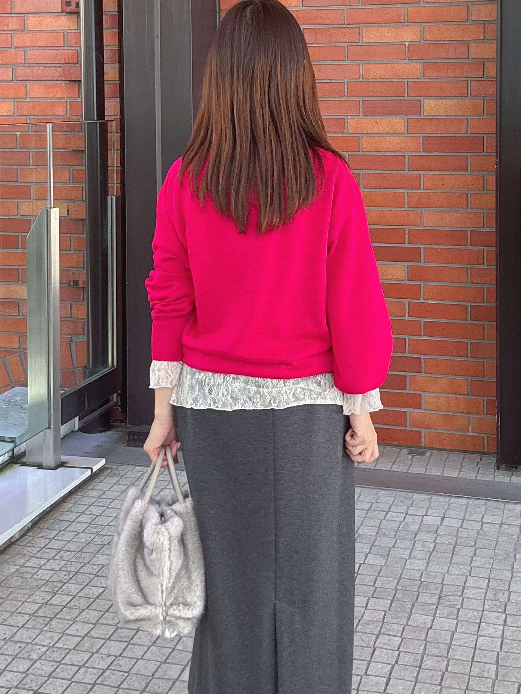 makiさんの「UNTITLED｜【店頭人気！/8色展開】ボリュームスリーブニットプルオーバー」を使ったコーディネート