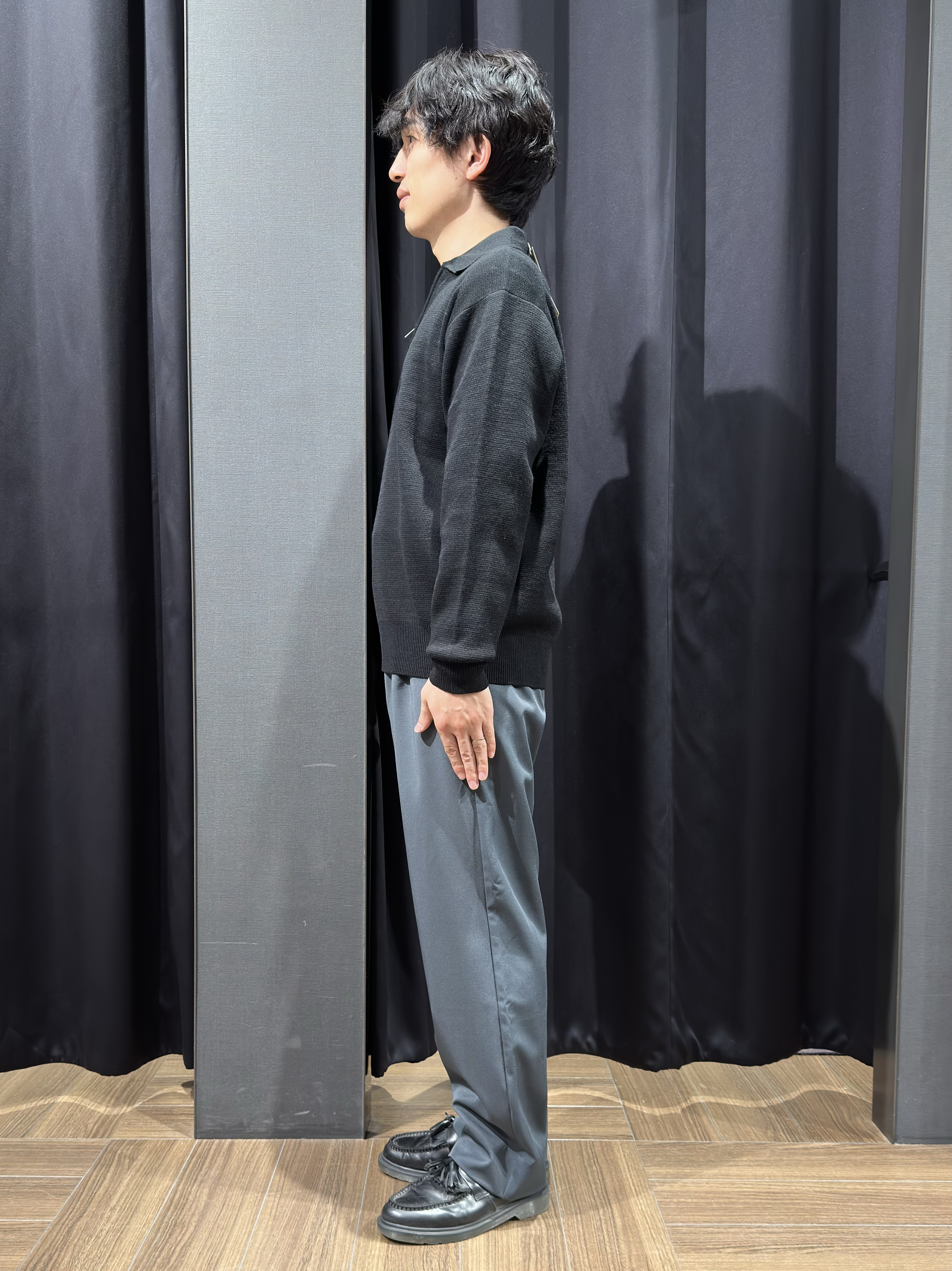 tomoyaさんの「THE SHOP TK｜【洗濯機OK】ハーフジップニット」を使ったコーディネート