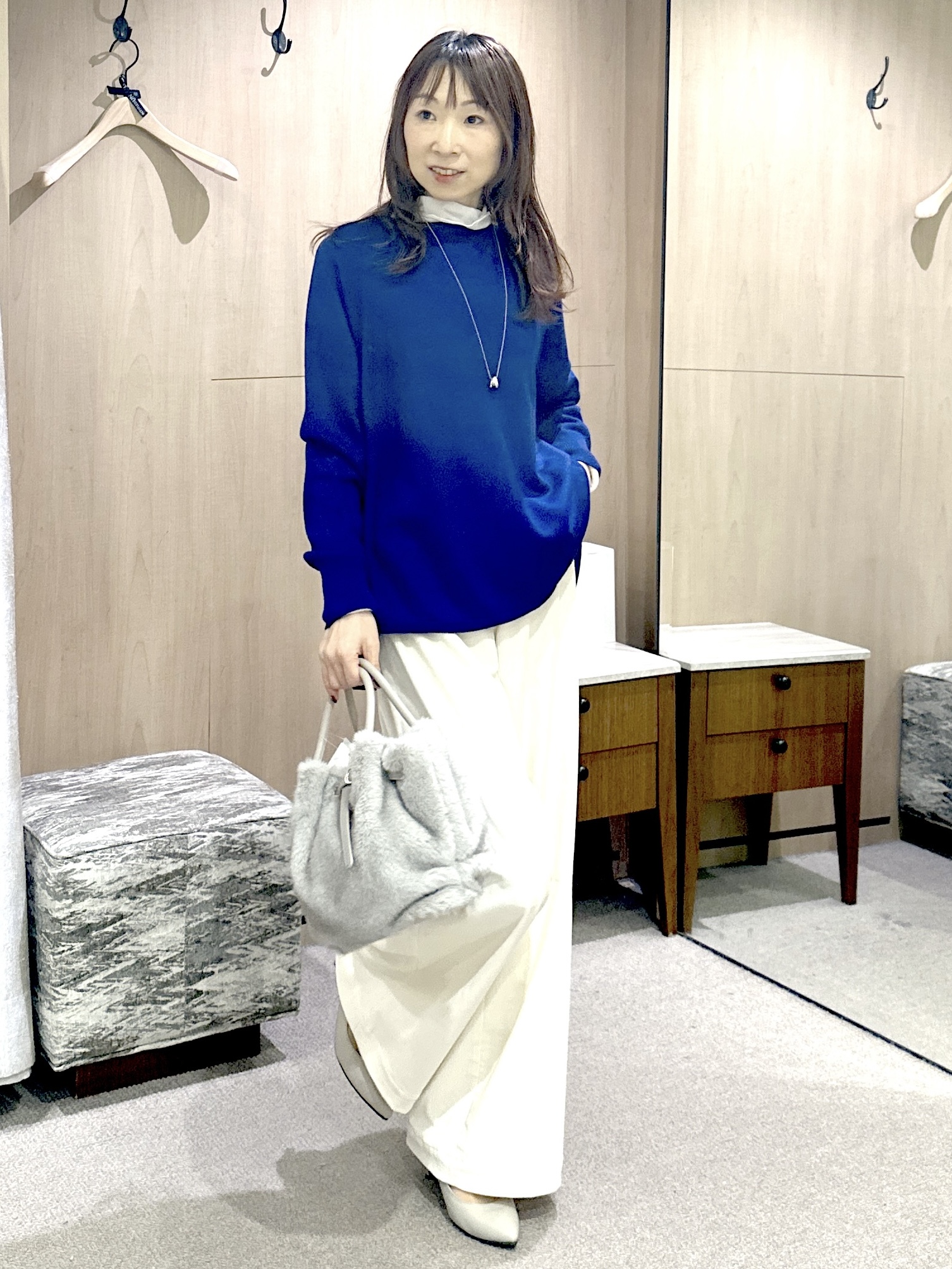 Miwaさんの「UNTITLED｜【重ね着レイヤード】シアーベロアハイネックトップス」を使ったコーディネート