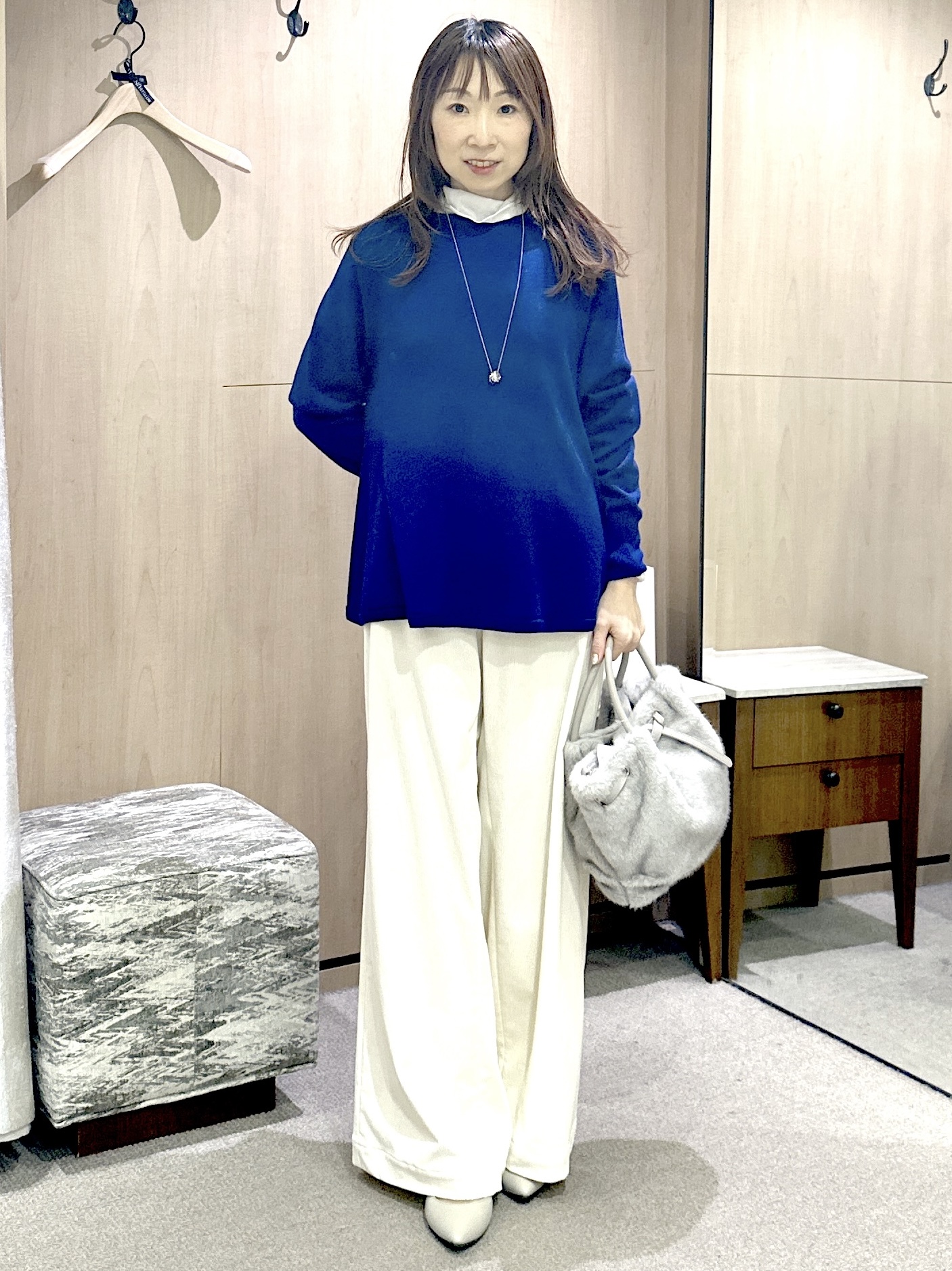 Miwaさんの「UNTITLED｜【重ね着レイヤード】シアーベロアハイネックトップス」を使ったコーディネート