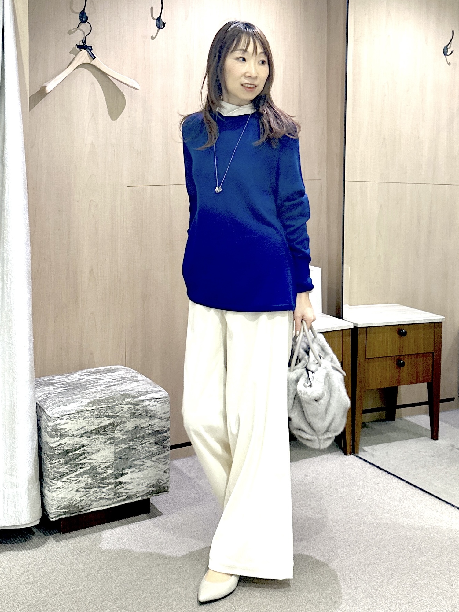 Miwaさんの「UNTITLED｜【重ね着レイヤード】シアーベロアハイネックトップス」を使ったコーディネート