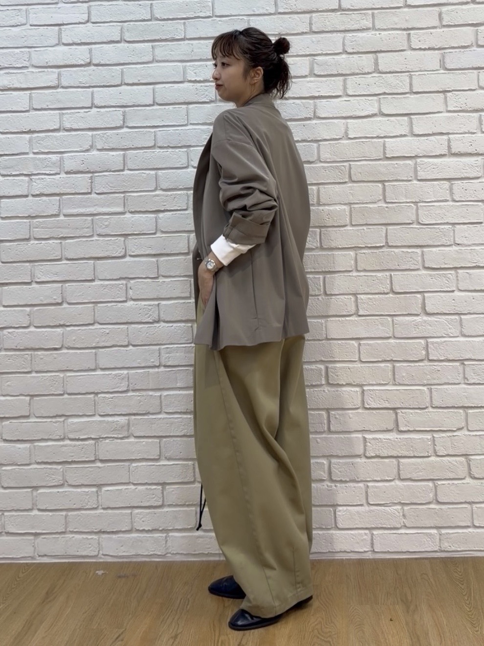YUKAさんの「tk.TAKEO KIKUCHI｜【セットアップ対応可】オーバーサイズダブルジャケット」を使ったコーディネート