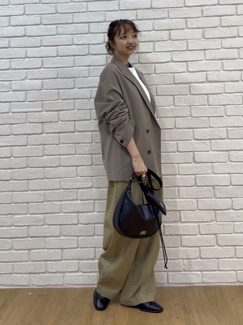 YUKAさんの「tk.TAKEO KIKUCHI｜【セットアップ対応可】オーバーサイズダブルジャケット」を使ったコーディネート