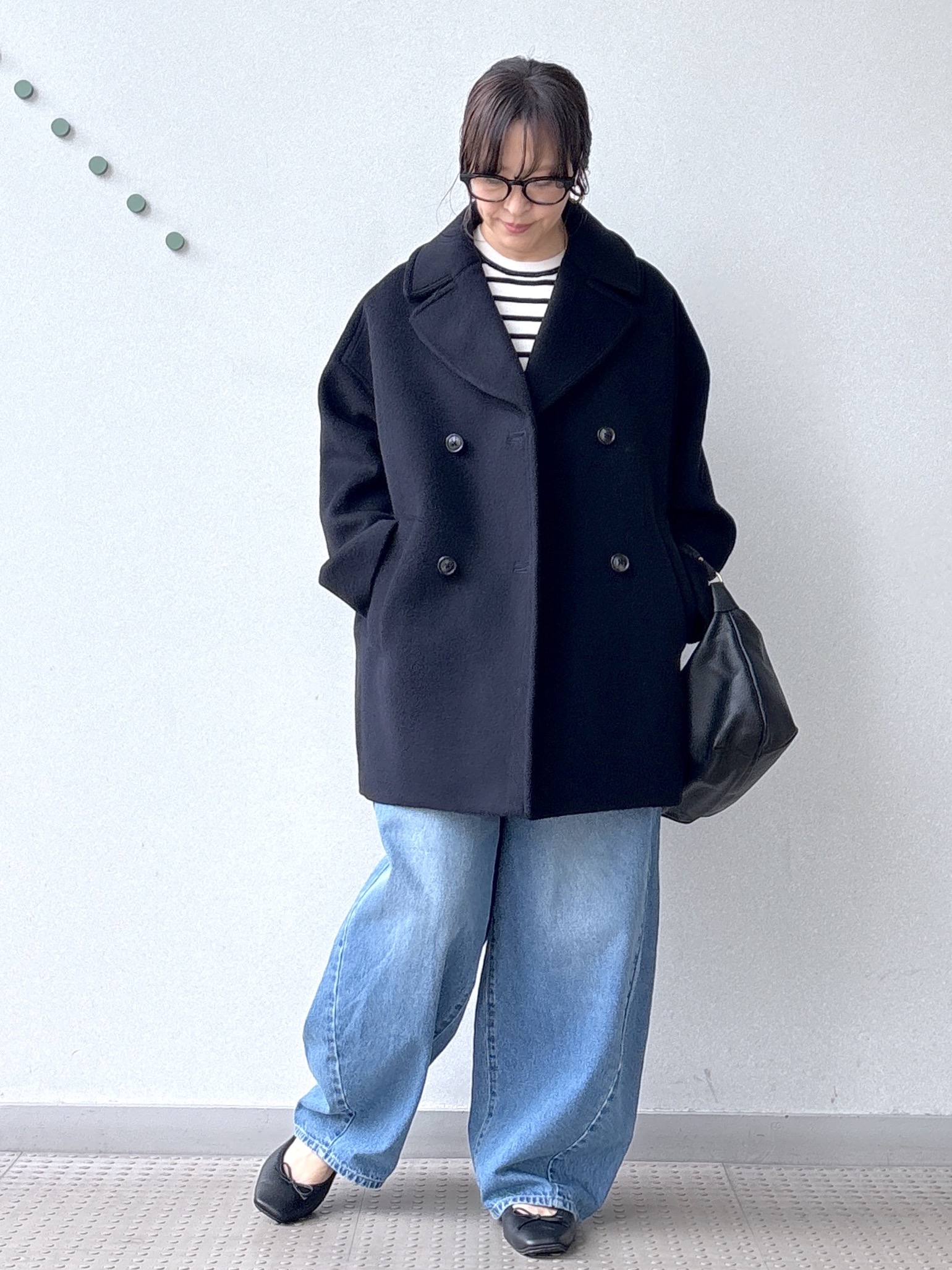 kawamuraさんの「DRESSTERIOR｜ストレッチ フルニードルボーダーニット」を使ったコーディネート