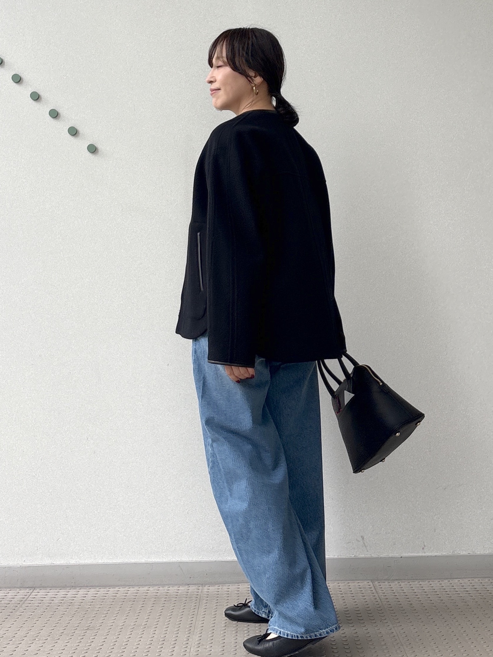 kawamuraさんの「DRESSTERIOR｜Super140's レザー調パイピングジャケット」を使ったコーディネート