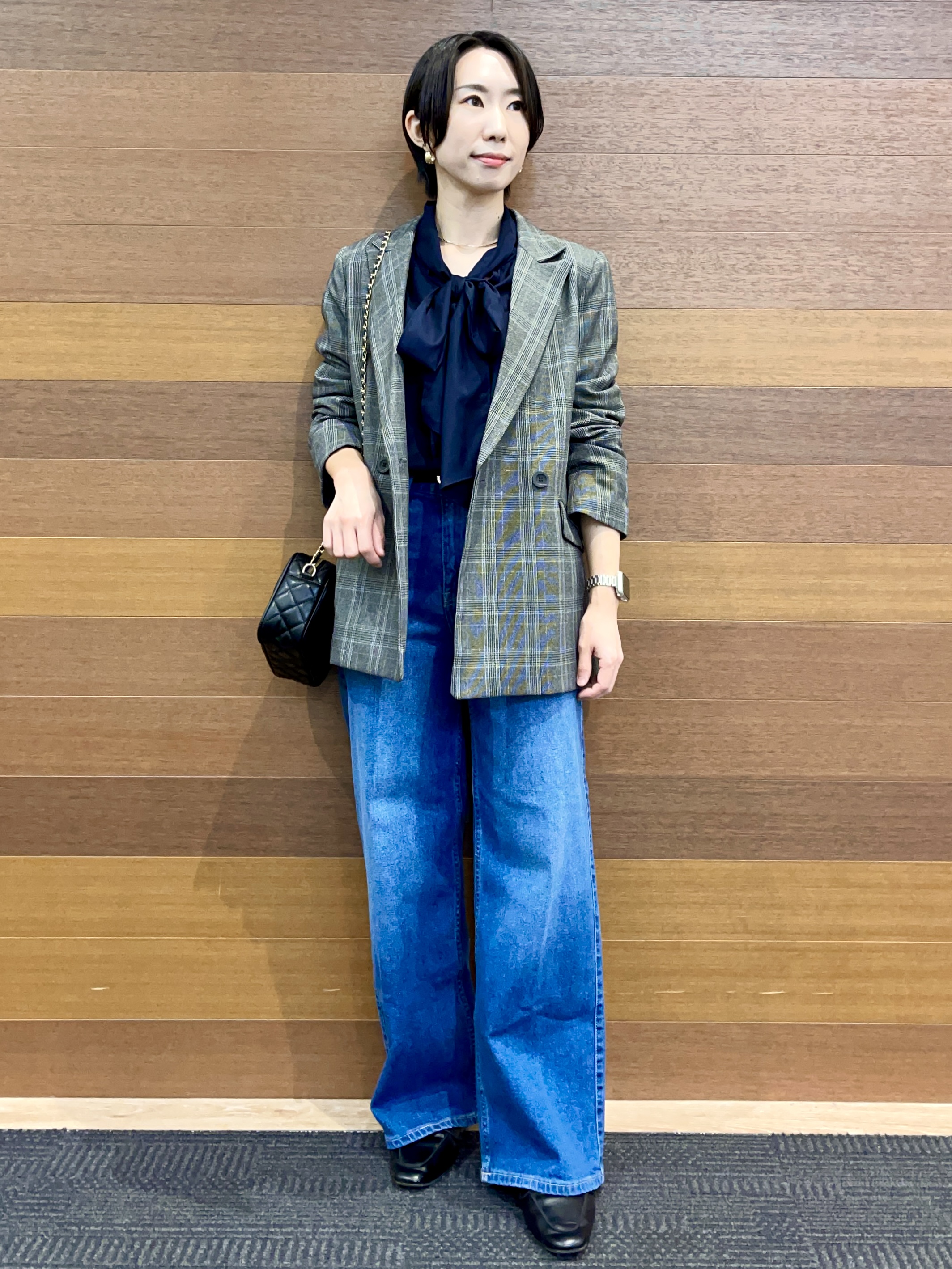 umiさんの「OPAQUE.CLIP｜ダブルブレストジャケット【洗える】」を使ったコーディネート