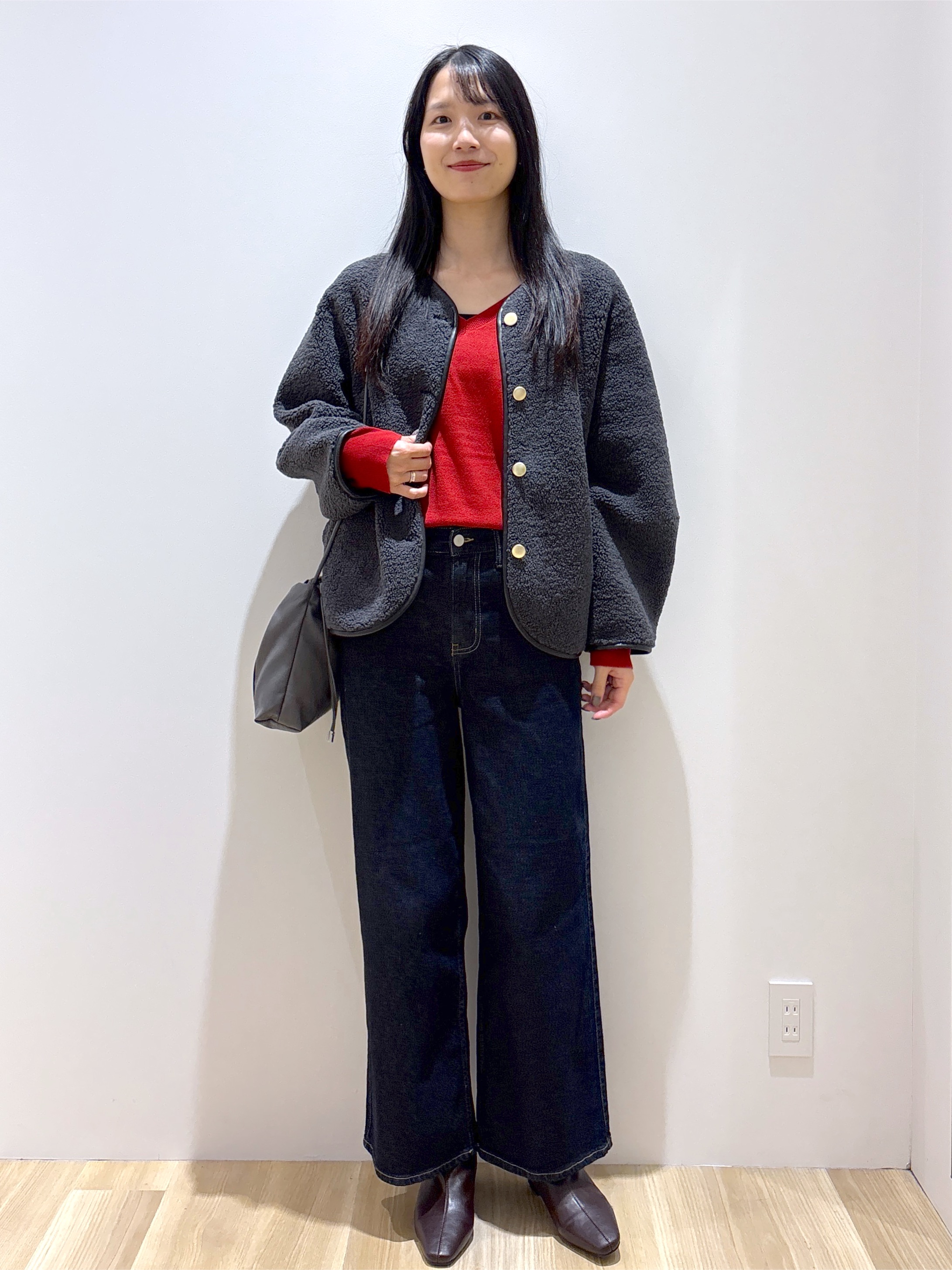 sachikoさんの「OPAQUE.CLIP｜《リバーシブル》ボア&times;フリースアウター」を使ったコーディネート