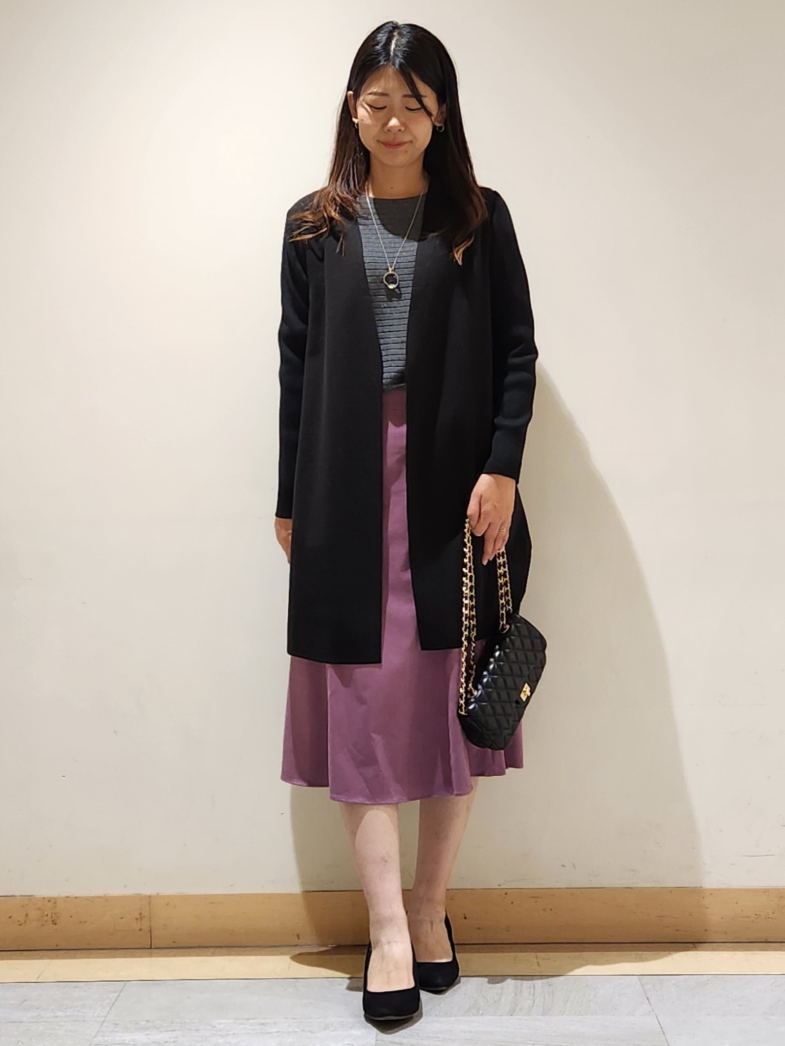 yukaさんの「COUP DE CHANCE｜【日本製】カラーレスコーディガン」を使ったコーディネート