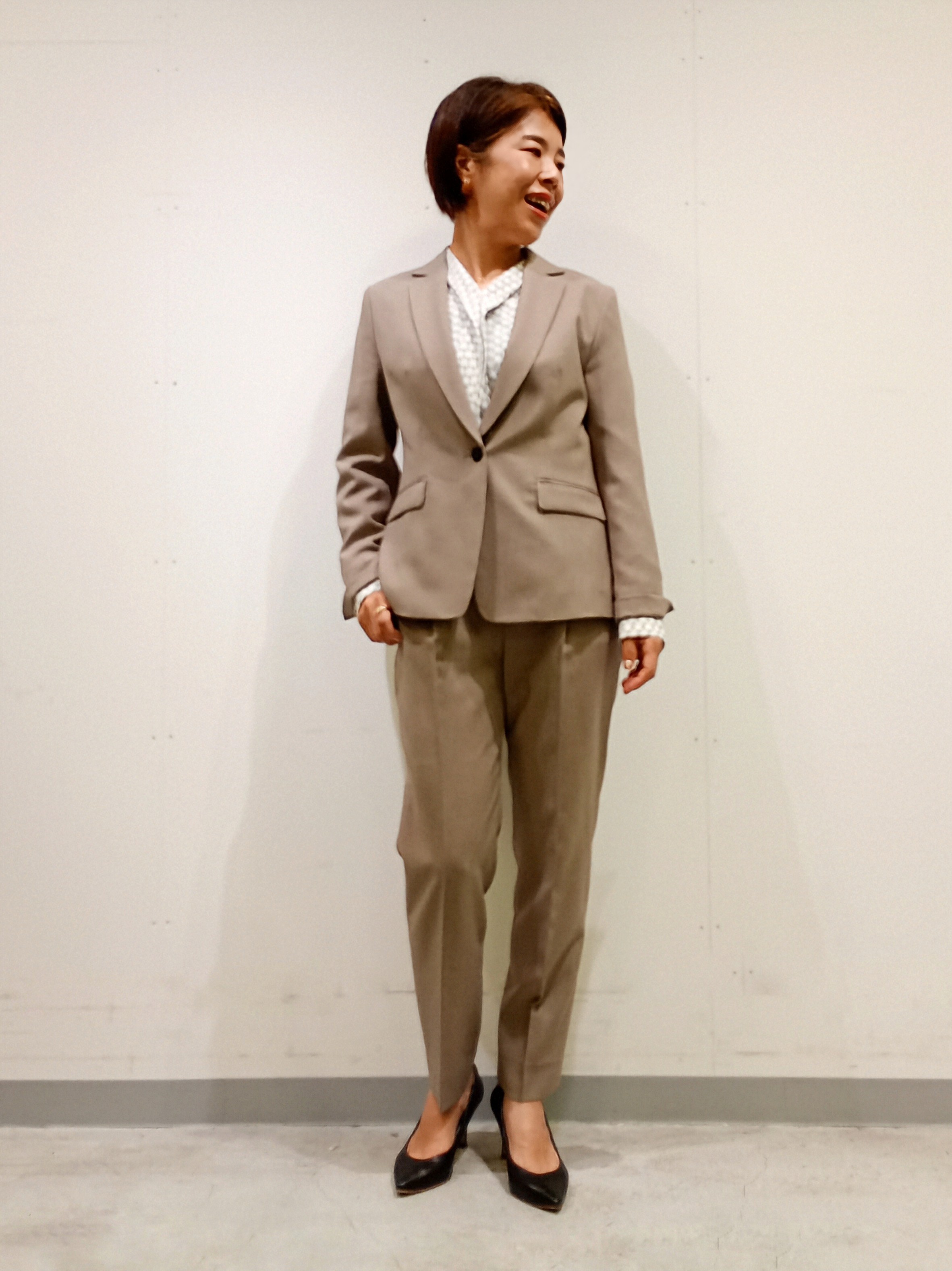 Kさんの「INDIVI｜【超軽量／蓄熱／撥水】中綿ライトチェスターコート」を使ったコーディネート