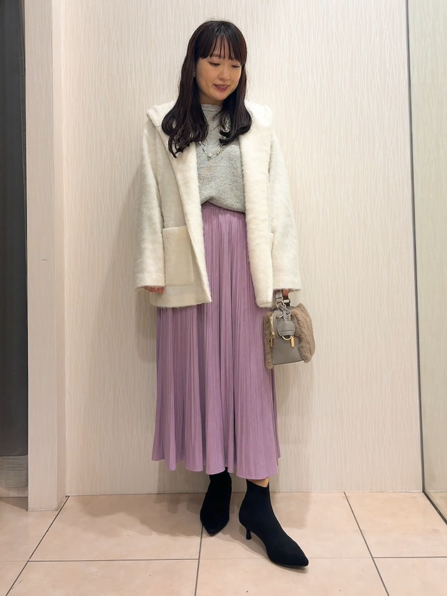 SAHOさんの「UNTITLED｜【軽アウター/秋羽織り】シャギーフーディ―カーディガン」を使ったコーディネート