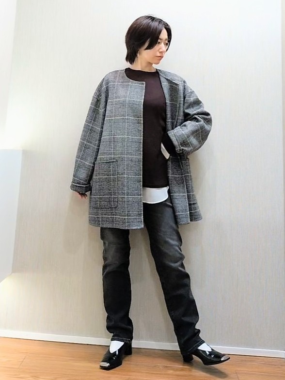 ミズタさんの「UNTITLED｜【きれいに体型カバー/8色展開】Aラインシルエットニットプルオーバー」を使ったコーディネート