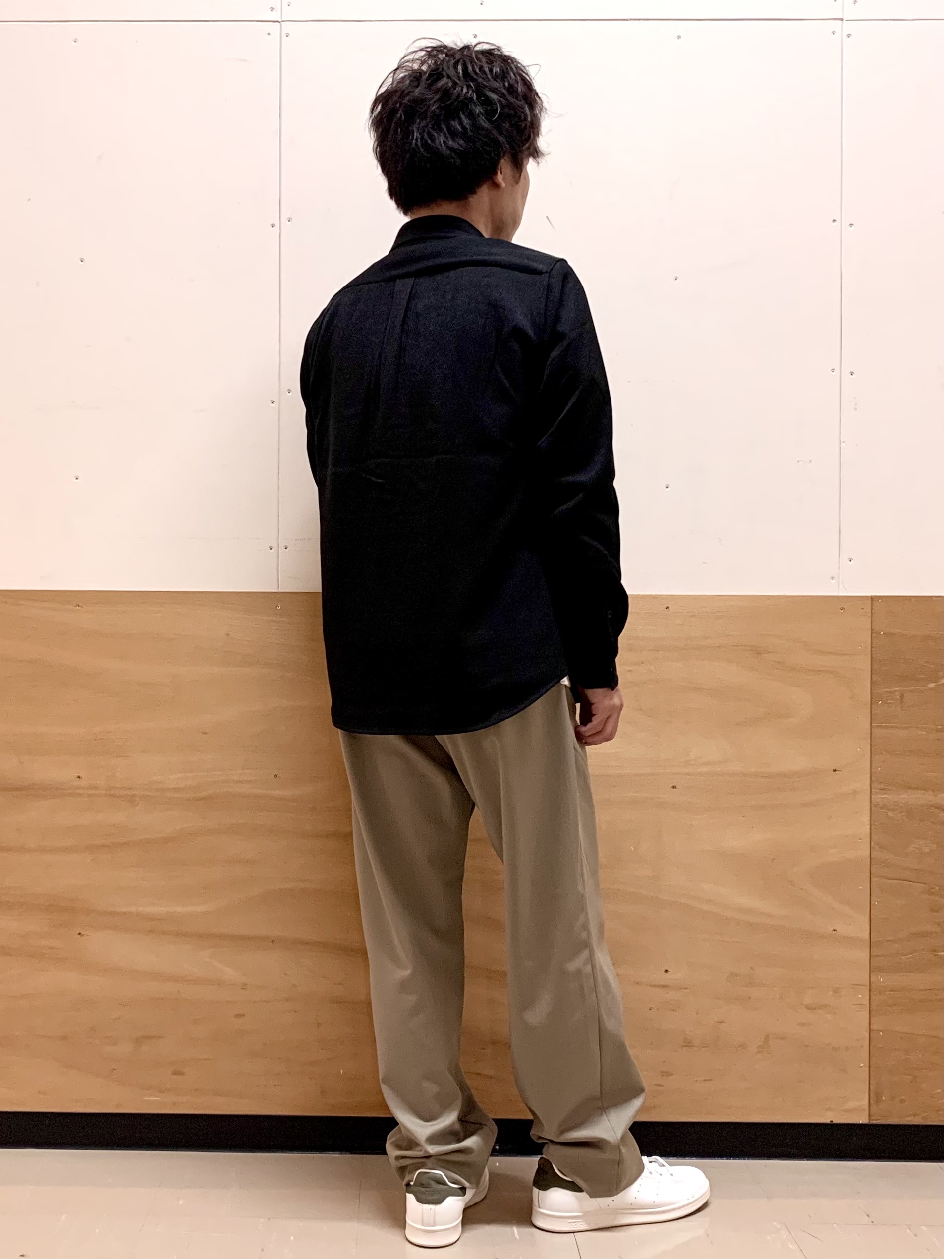 MATUさんの「THE SHOP TK｜【洗濯機OK】ウールライク 長袖オックスシャツ」を使ったコーディネート