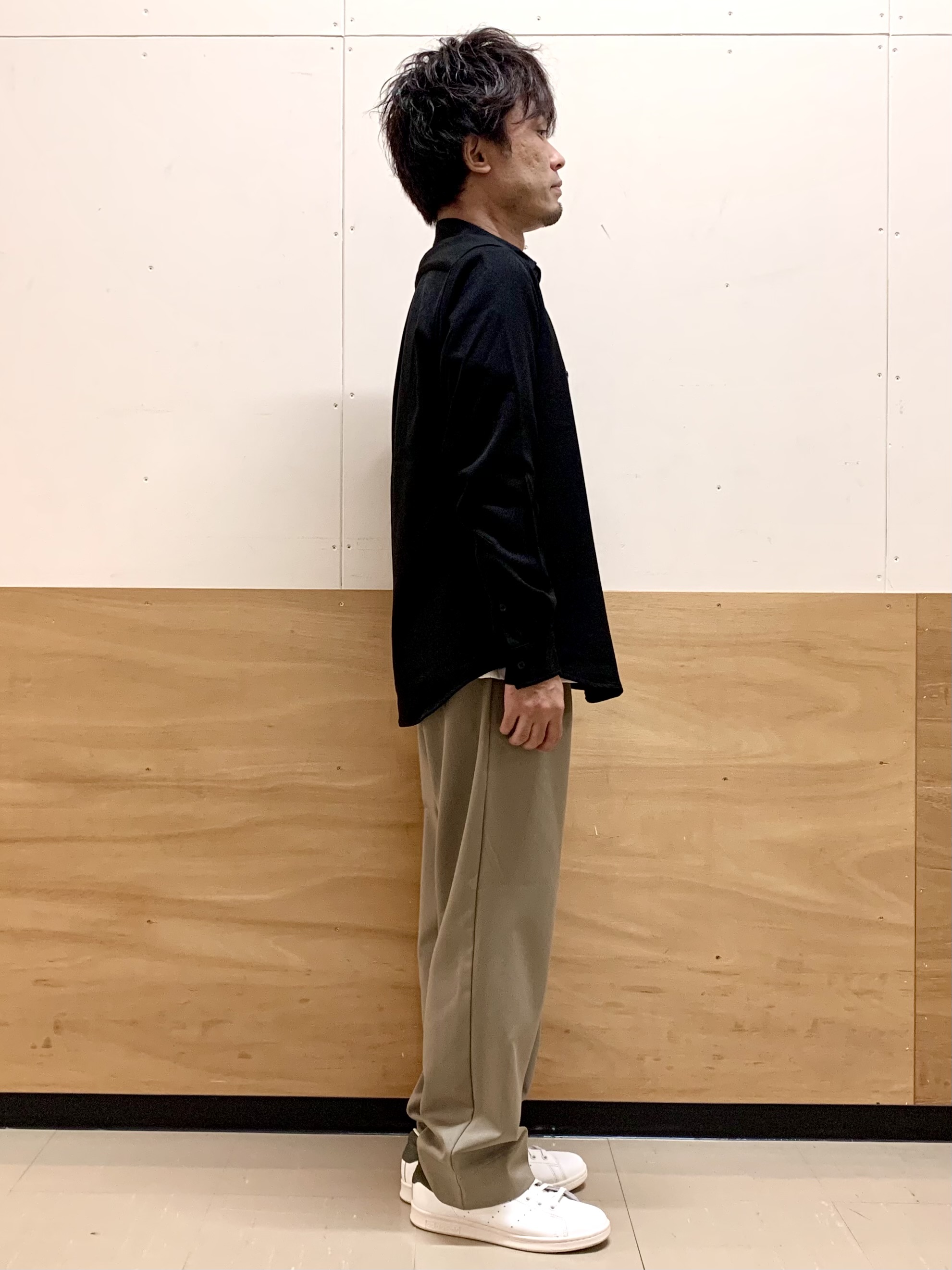 MATUさんの「THE SHOP TK｜【洗濯機OK】ウールライク 長袖オックスシャツ」を使ったコーディネート