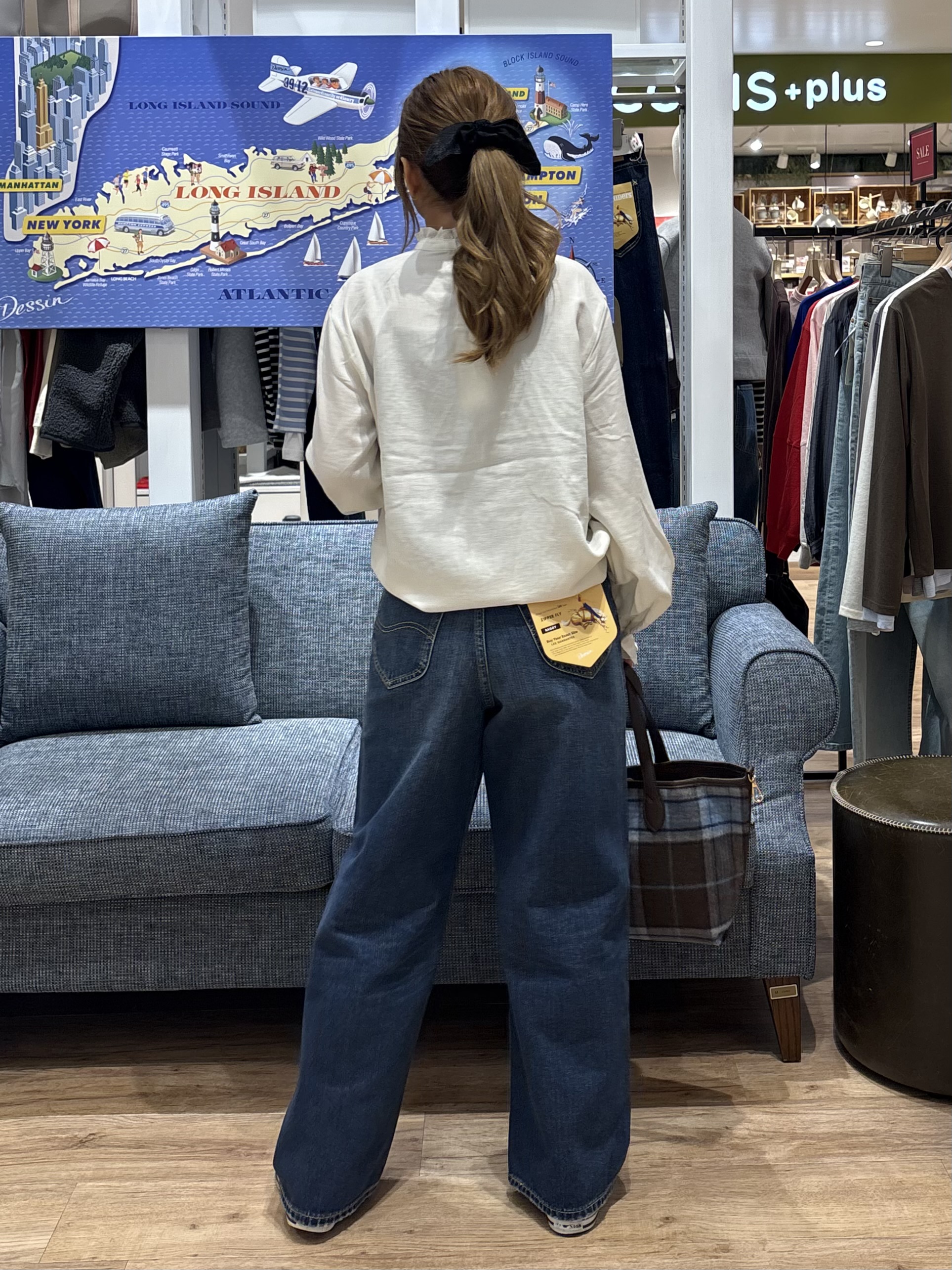 yuinaさんの「Dessin｜【セットアップ可/洗える】先染ウールライクチェック ダブルジャケット」を使ったコーディネート