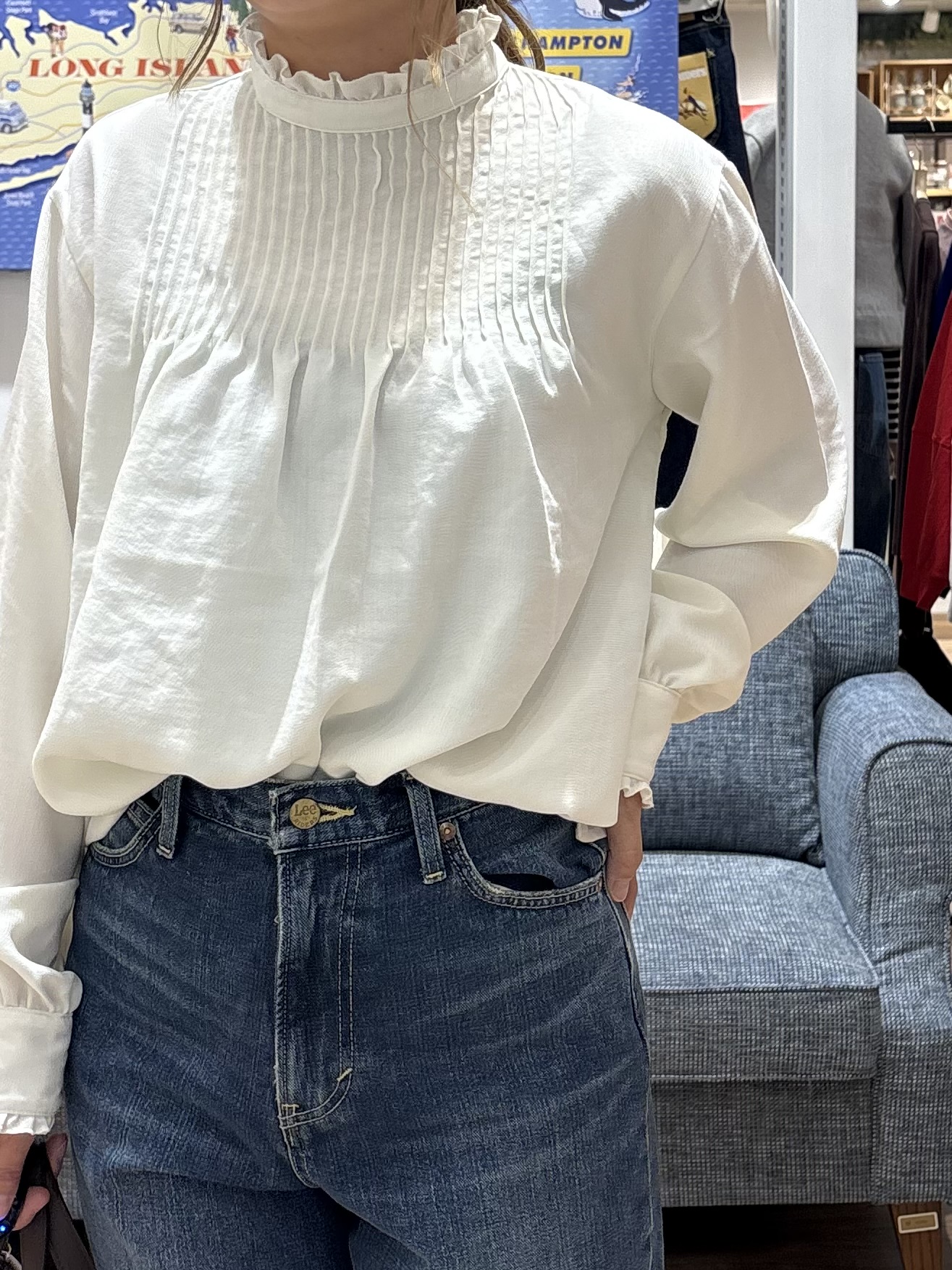 yuinaさんの「Dessin｜【セットアップ可/洗える】先染ウールライクチェック ダブルジャケット」を使ったコーディネート