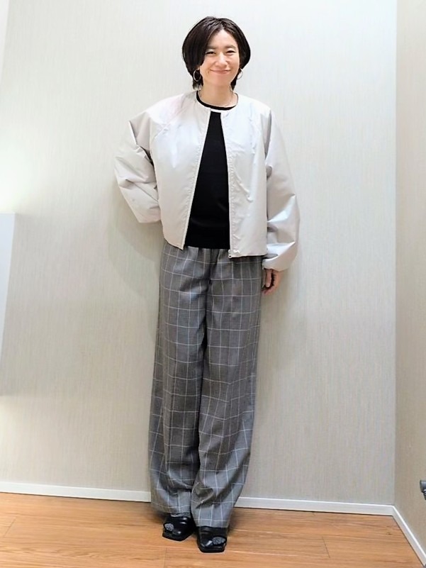 ミズタさんの「UNTITLED｜【アンサンブル可/きれいめ/通勤】コンパクト5分袖ニット」を使ったコーディネート