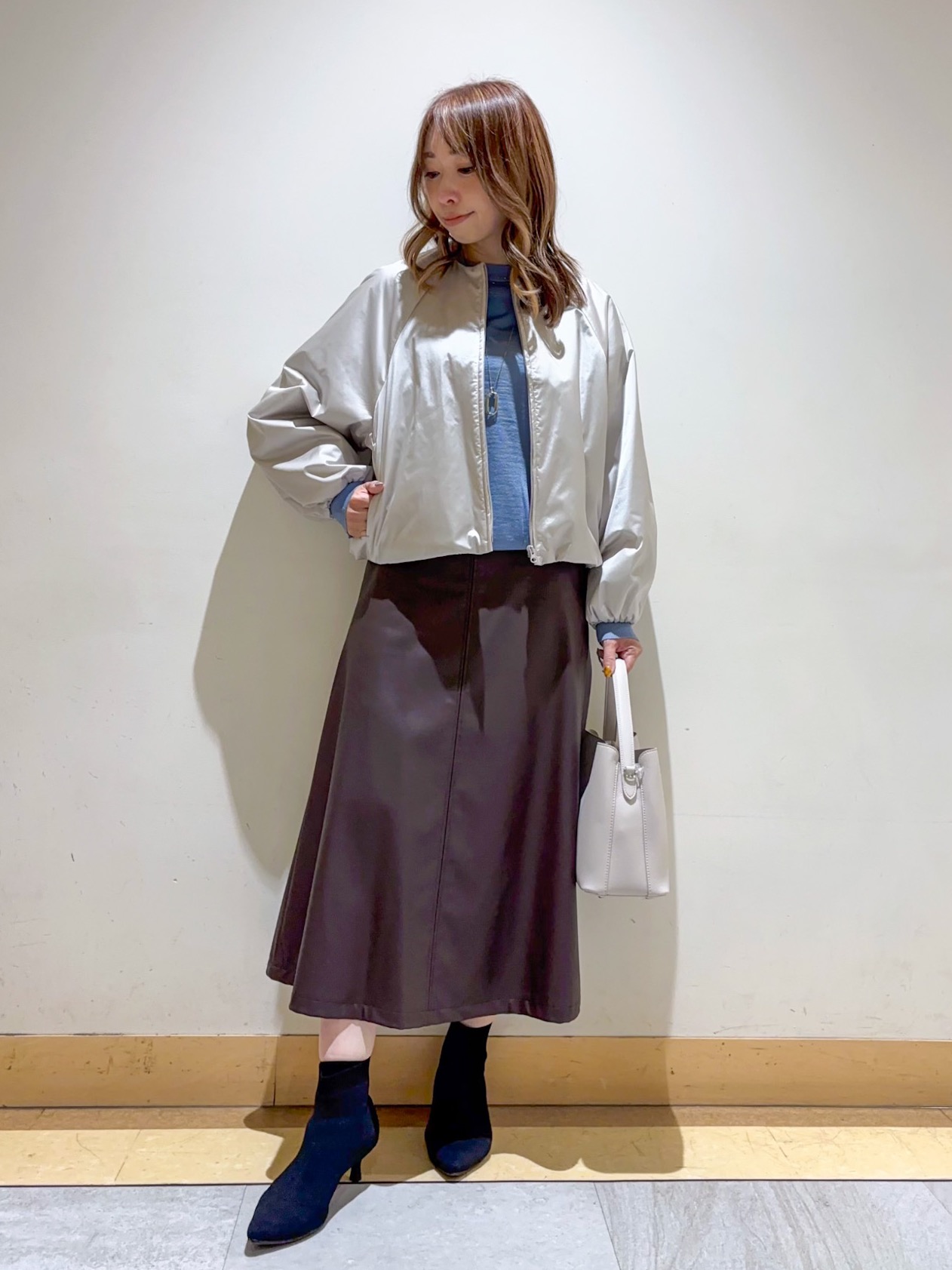 sattoさんの「UNTITLED｜【軽アウター/中綿/秋冬コート】ショートブルゾン」を使ったコーディネート