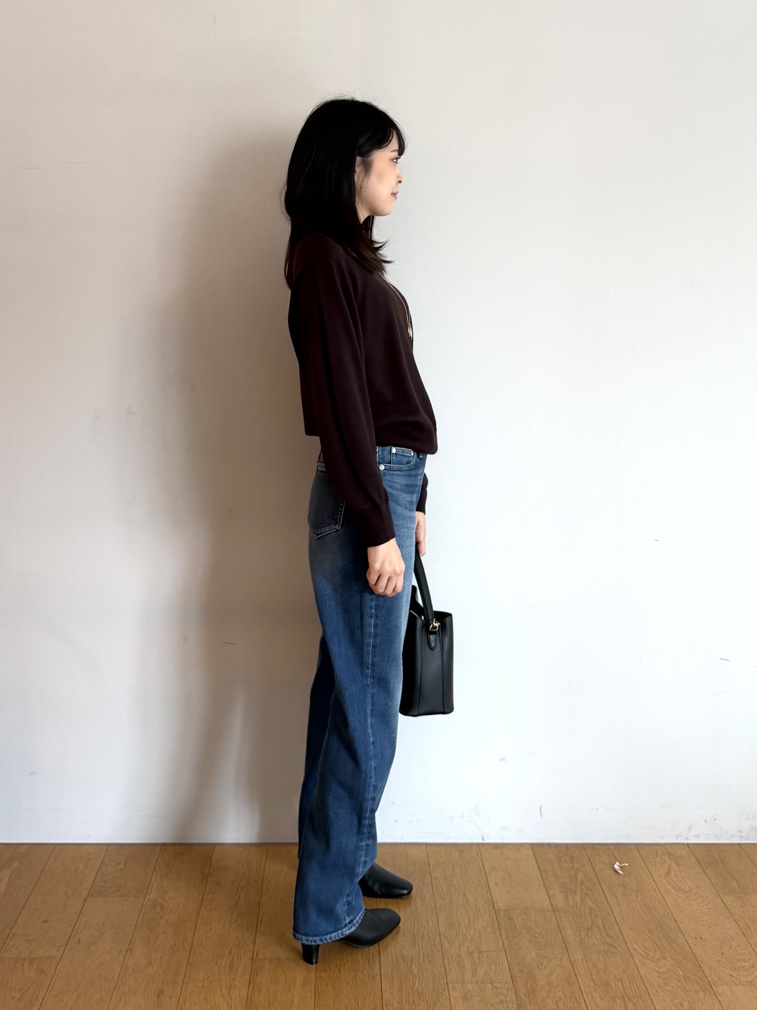 ririkaさんの「UNTITLED｜【店頭人気！/8色展開】ボリュームスリーブニットプルオーバー」を使ったコーディネート