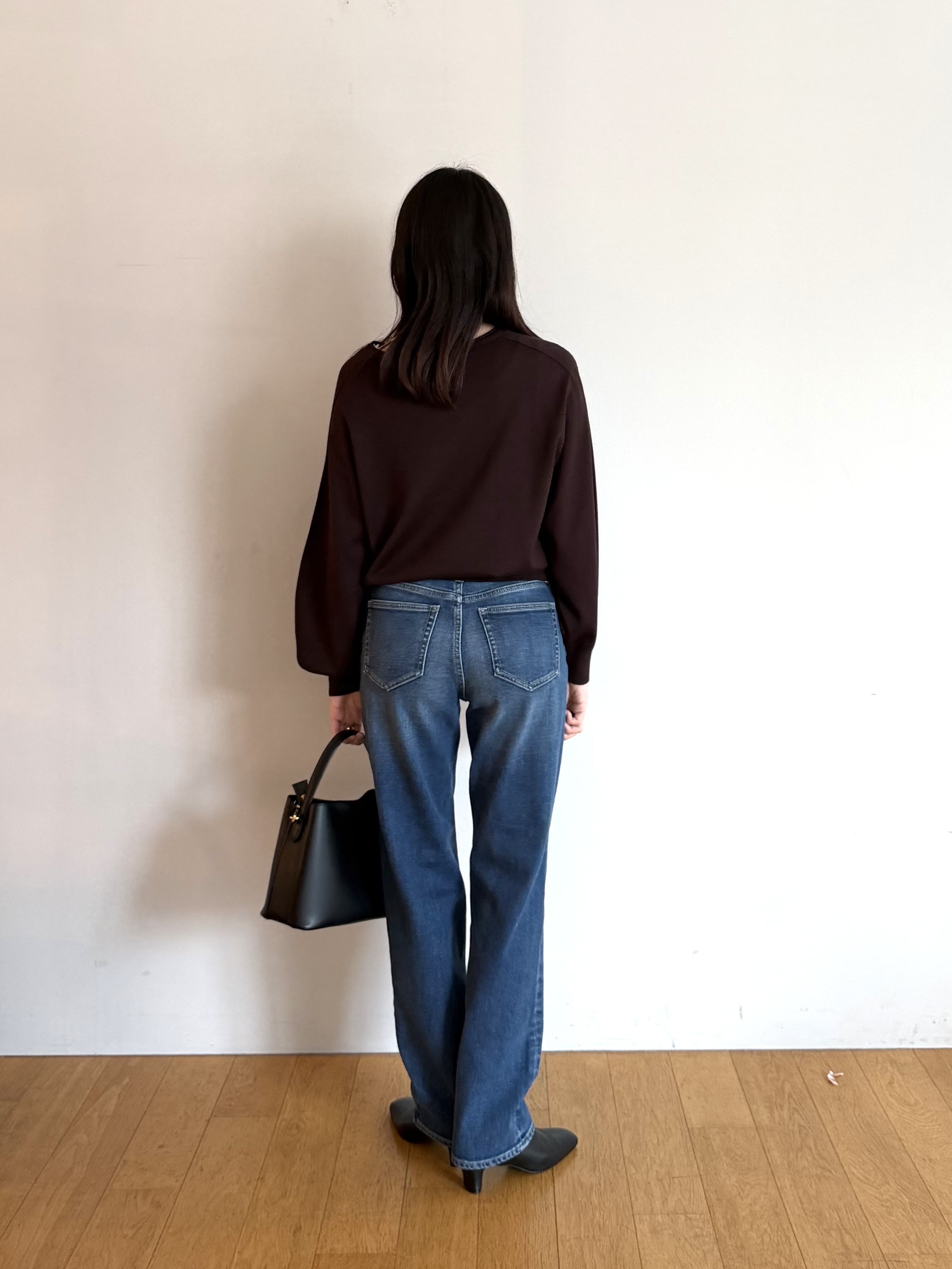 ririkaさんの「UNTITLED｜【店頭人気！/8色展開】ボリュームスリーブニットプルオーバー」を使ったコーディネート