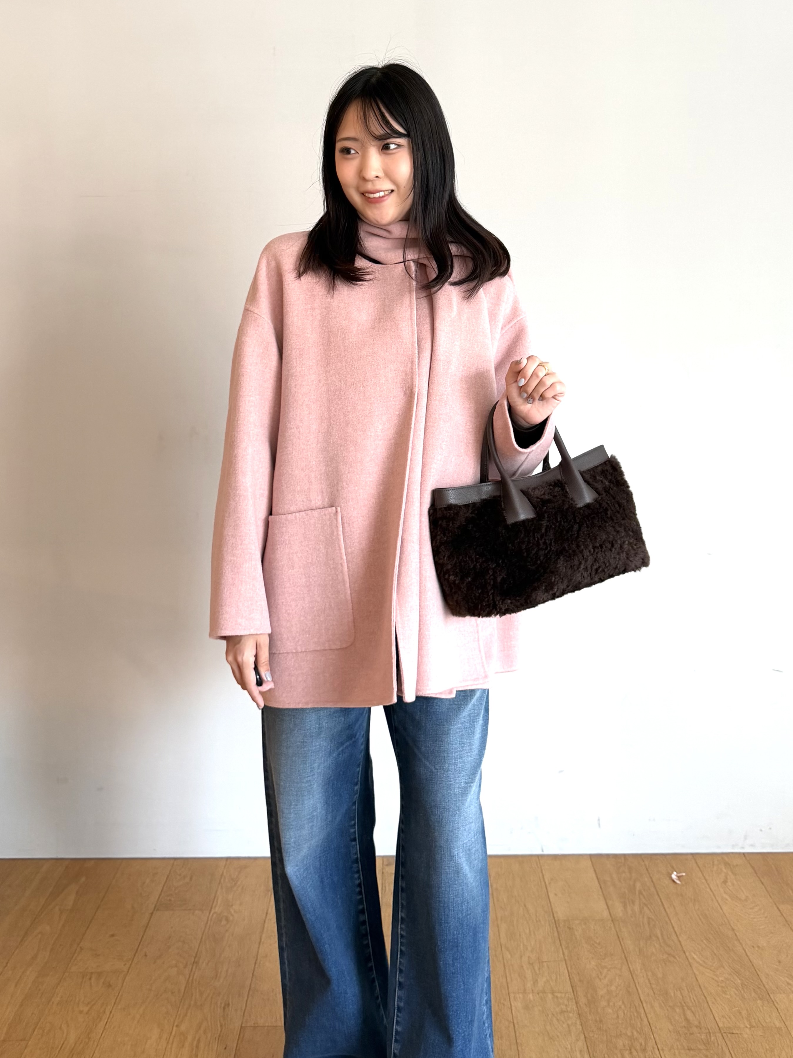 ririkaさんの「UNTITLED｜【店頭人気！/8色展開】ボリュームスリーブニットプルオーバー」を使ったコーディネート