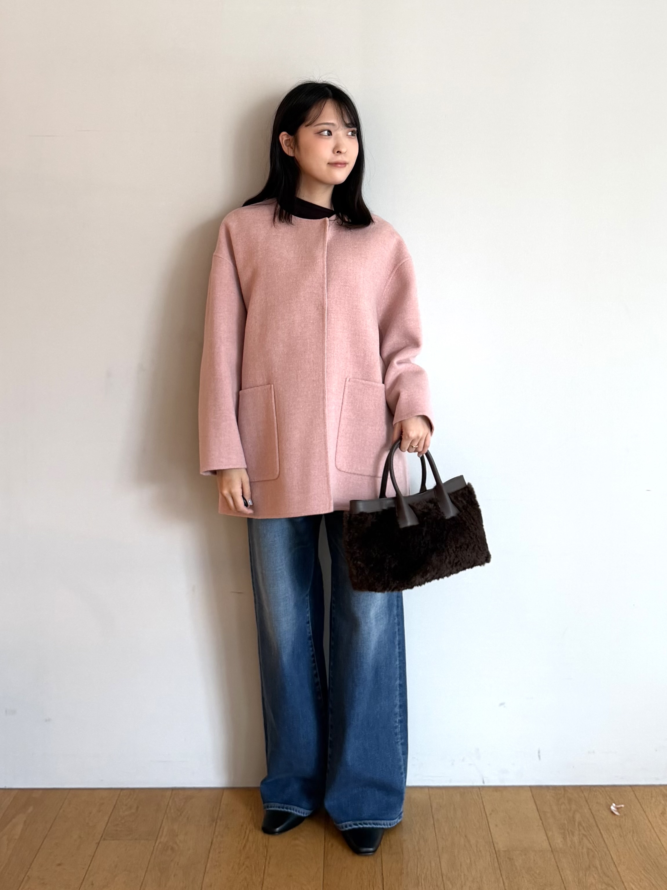 ririkaさんの「UNTITLED｜【店頭人気！/8色展開】ボリュームスリーブニットプルオーバー」を使ったコーディネート