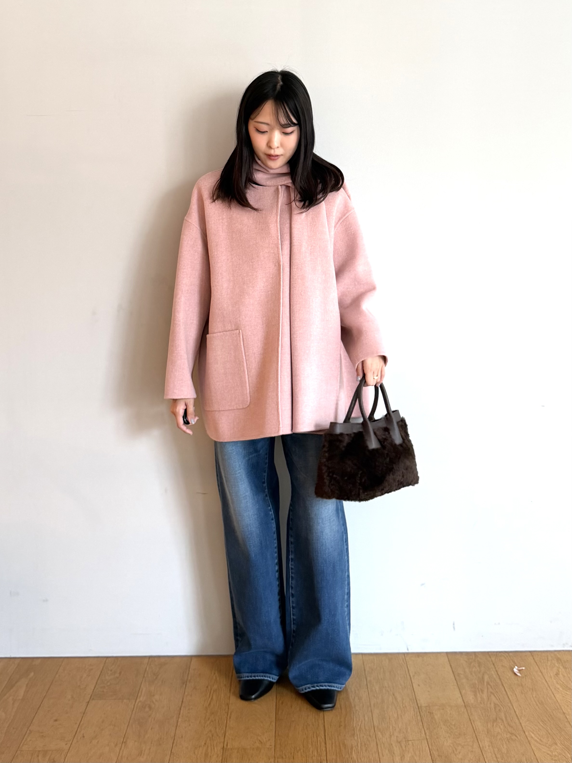 ririkaさんの「UNTITLED｜【店頭人気！/8色展開】ボリュームスリーブニットプルオーバー」を使ったコーディネート