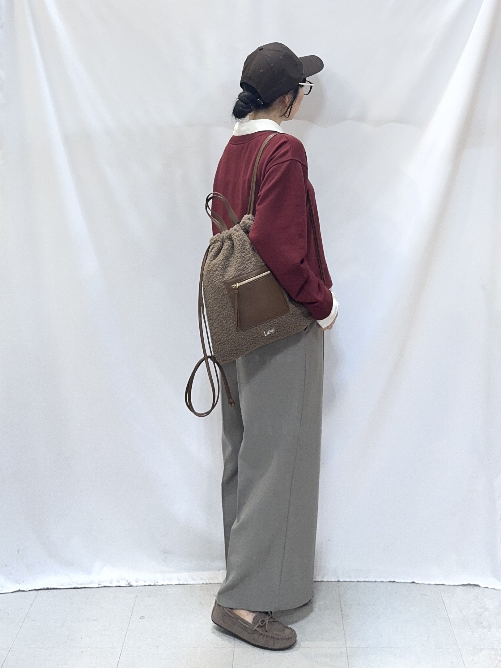 𝐇𝐢𝐫𝐨𝐦𝐢さんの「SHOO･LA･RUE｜【S-LL/洗濯機可】一枚でレイヤード感が完成する シャツドッキング裏毛トップス」を使ったコーディネート