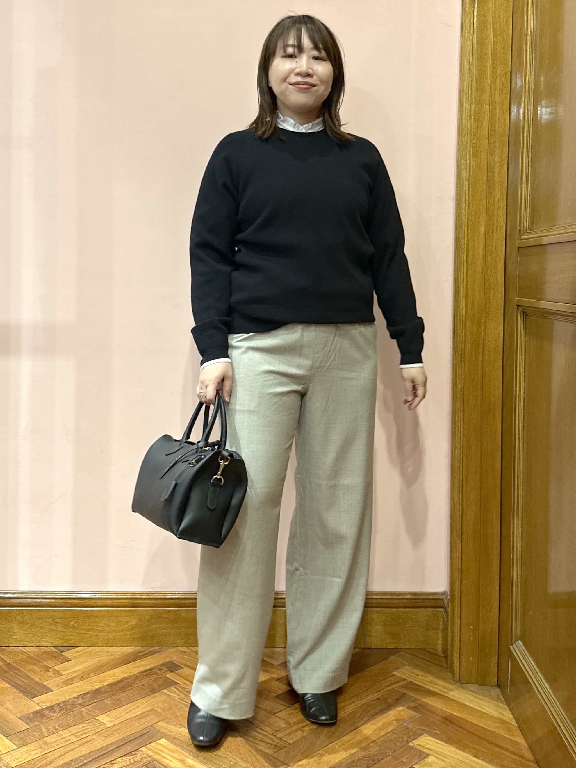komatsuさんの「DRESSTERIOR｜【STORY11月号掲載/マシンウォッシャブル】コットンカシミヤニット」を使ったコーディネート