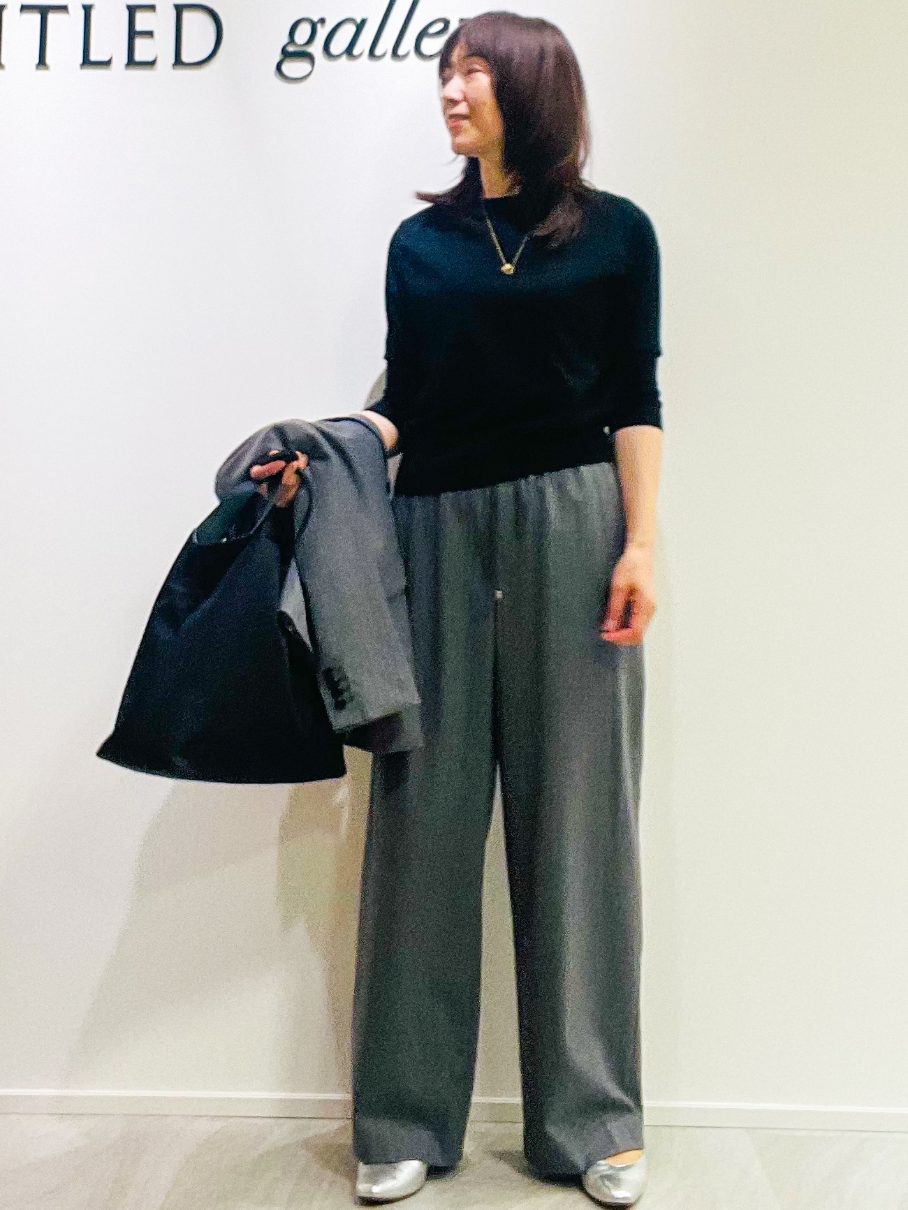 めいさんの「UNTITLED｜【セットアップ可/秋羽織り】ウールダブルジャケット」を使ったコーディネート