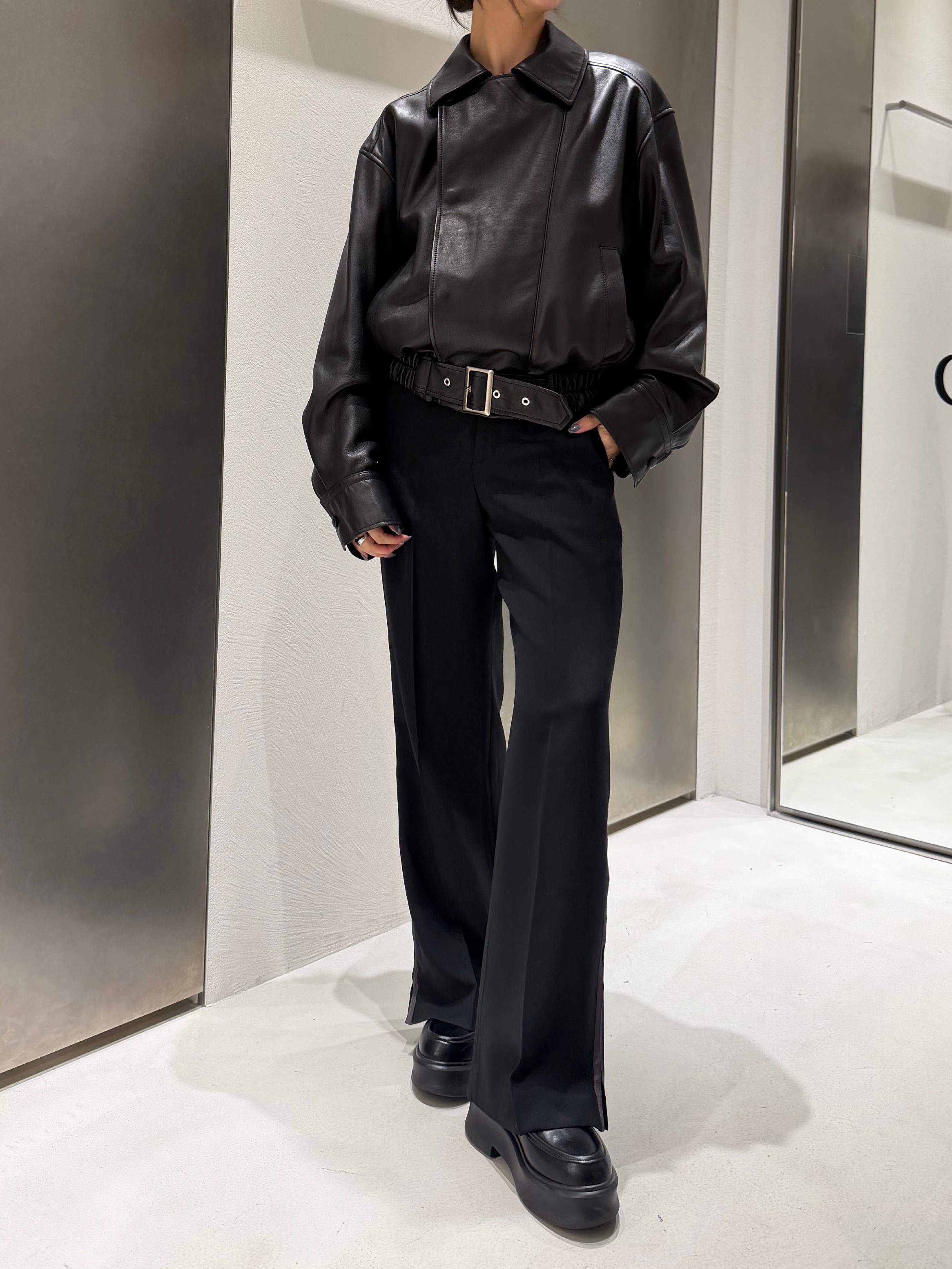kanamiさんの「CODE A｜UKI UKI＊CODE A｜leather blouson」を使ったコーディネート