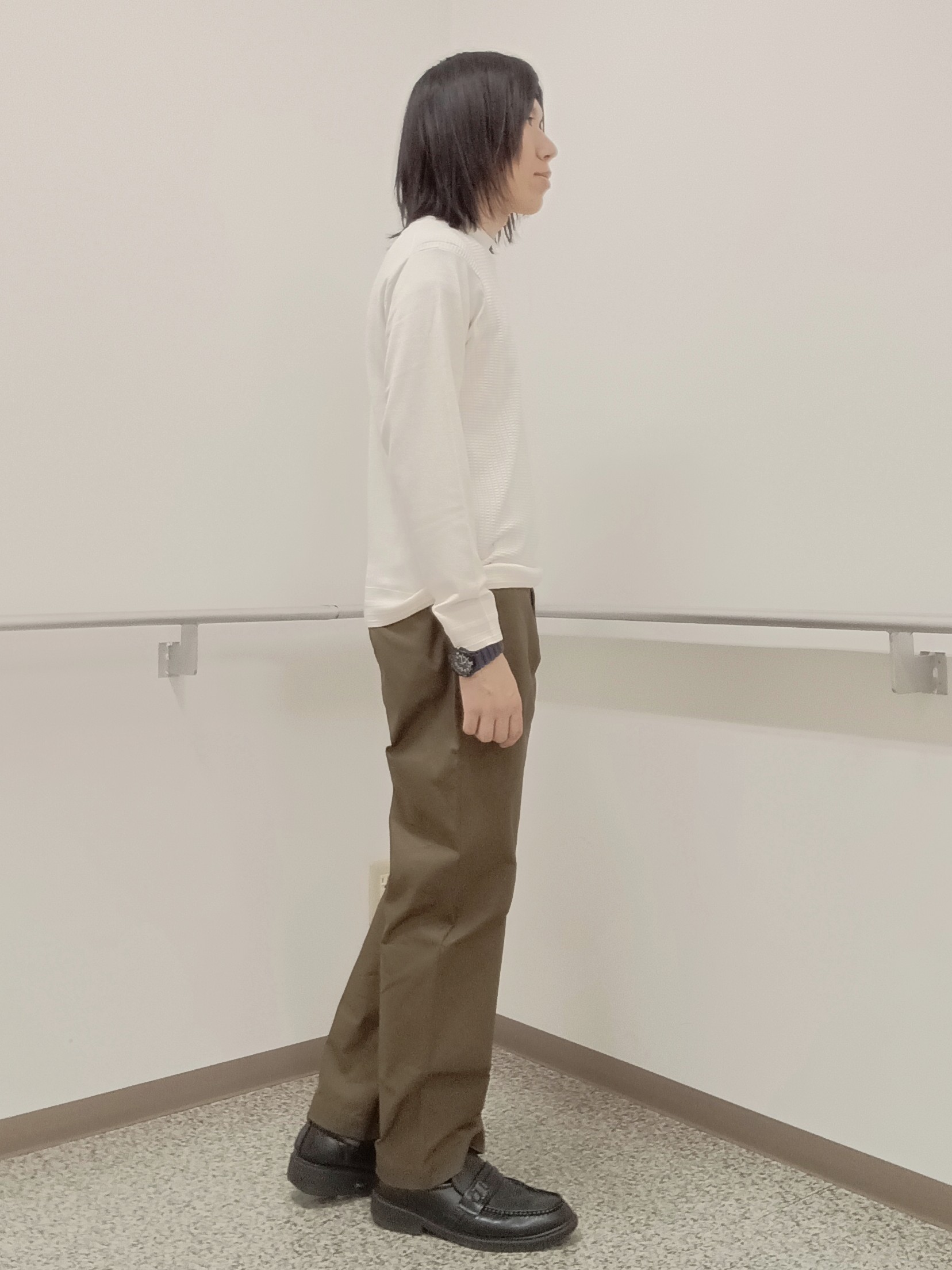 moritaさんの「TAKEO KIKUCHI｜【BOWLER HAT LABEL】日本製PLAYプリントシャツ」を使ったコーディネート