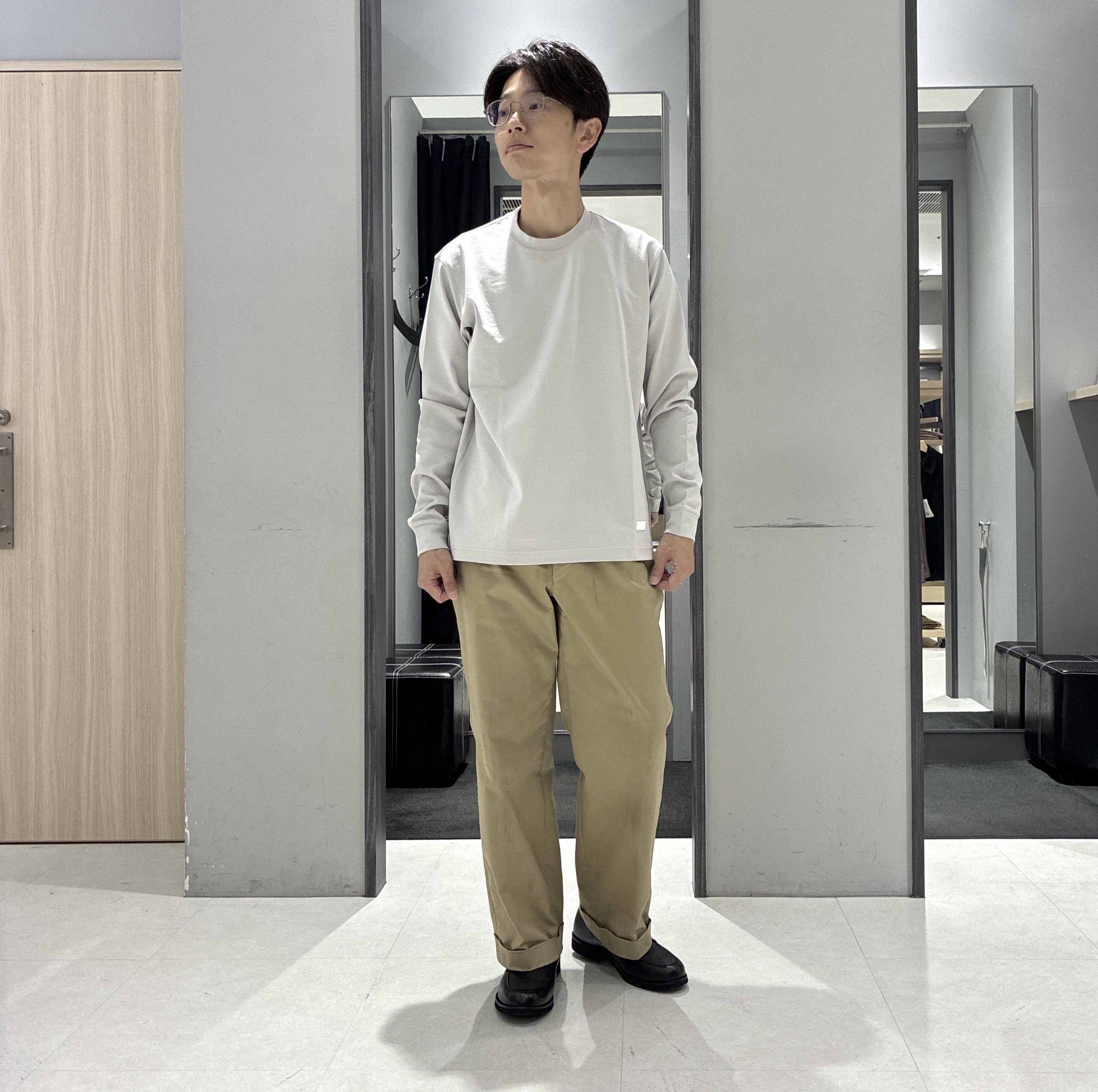 わいずみさんの「TAKEO KIKUCHI｜【BOWLER HAT LABEL】ダウンファブリック トラックジャケット」を使ったコーディネート