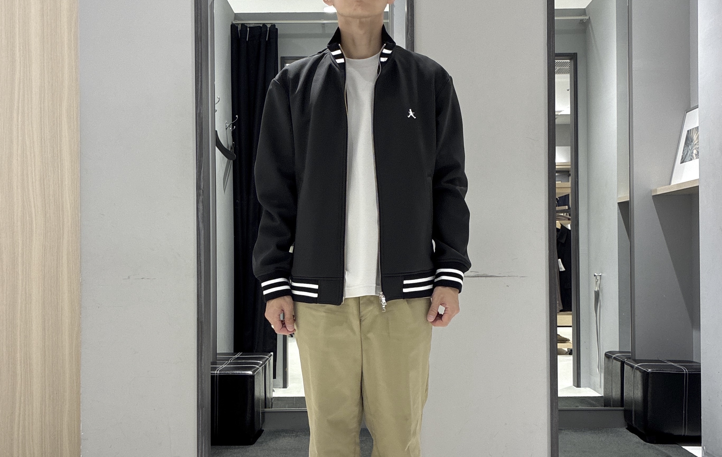 わいずみさんの「TAKEO KIKUCHI｜【BOWLER HAT LABEL】ダウンファブリック トラックジャケット」を使ったコーディネート