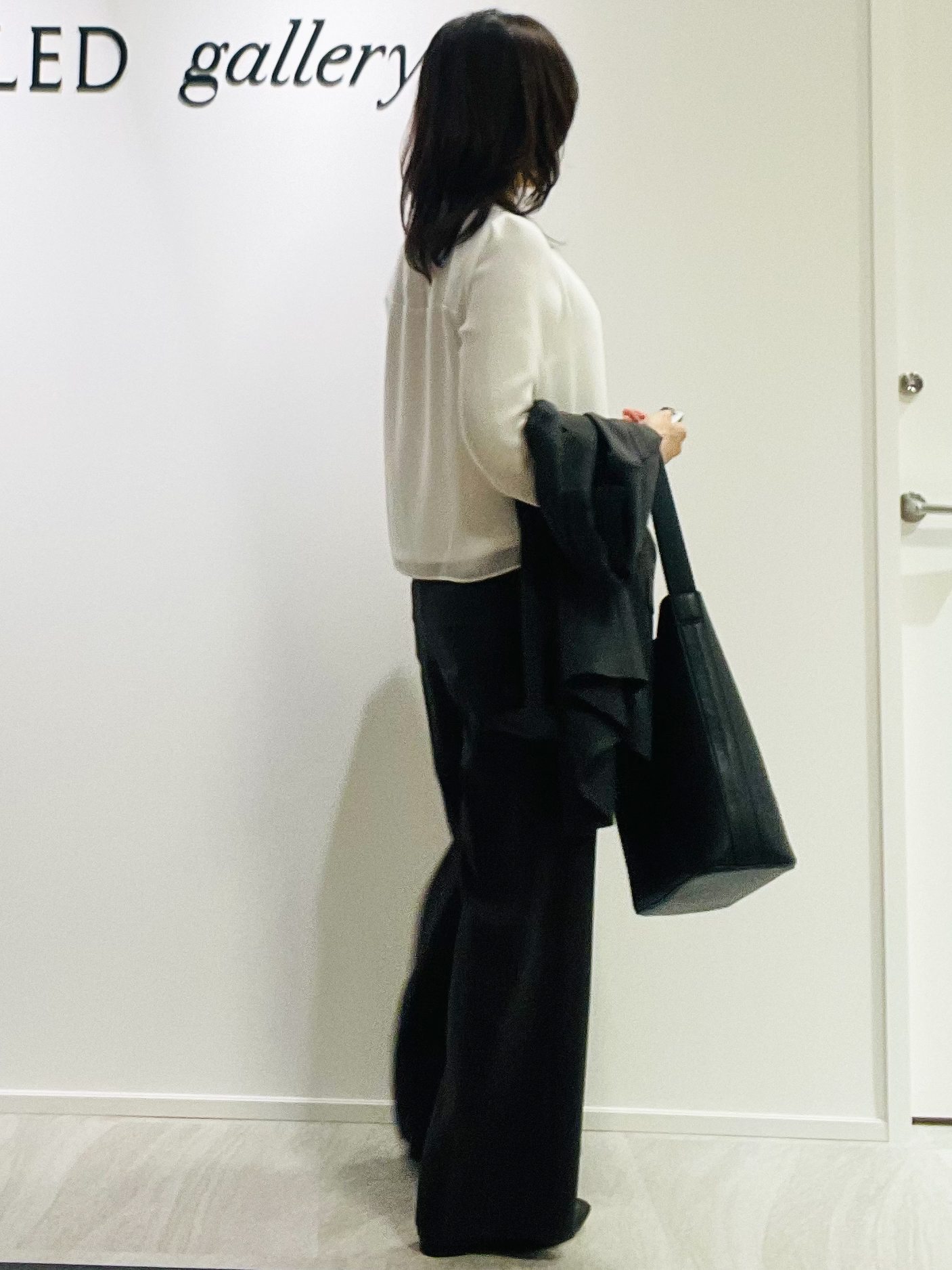 めいさんの「UNTITLED｜【SS-4Lサイズ／通勤／セレモニー】クルーネック シフォンブラウス」を使ったコーディネート