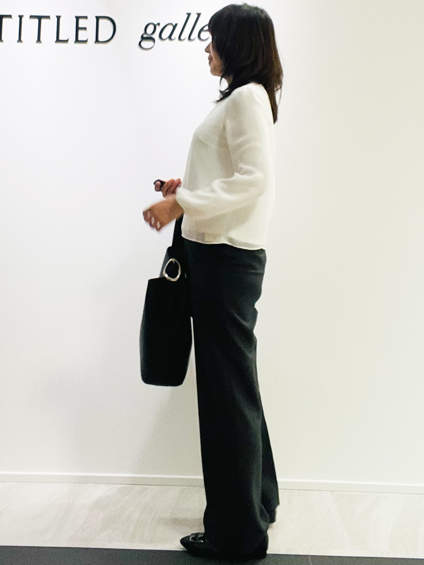 めいさんの「UNTITLED｜【SS-4Lサイズ／通勤／セレモニー】クルーネック シフォンブラウス」を使ったコーディネート