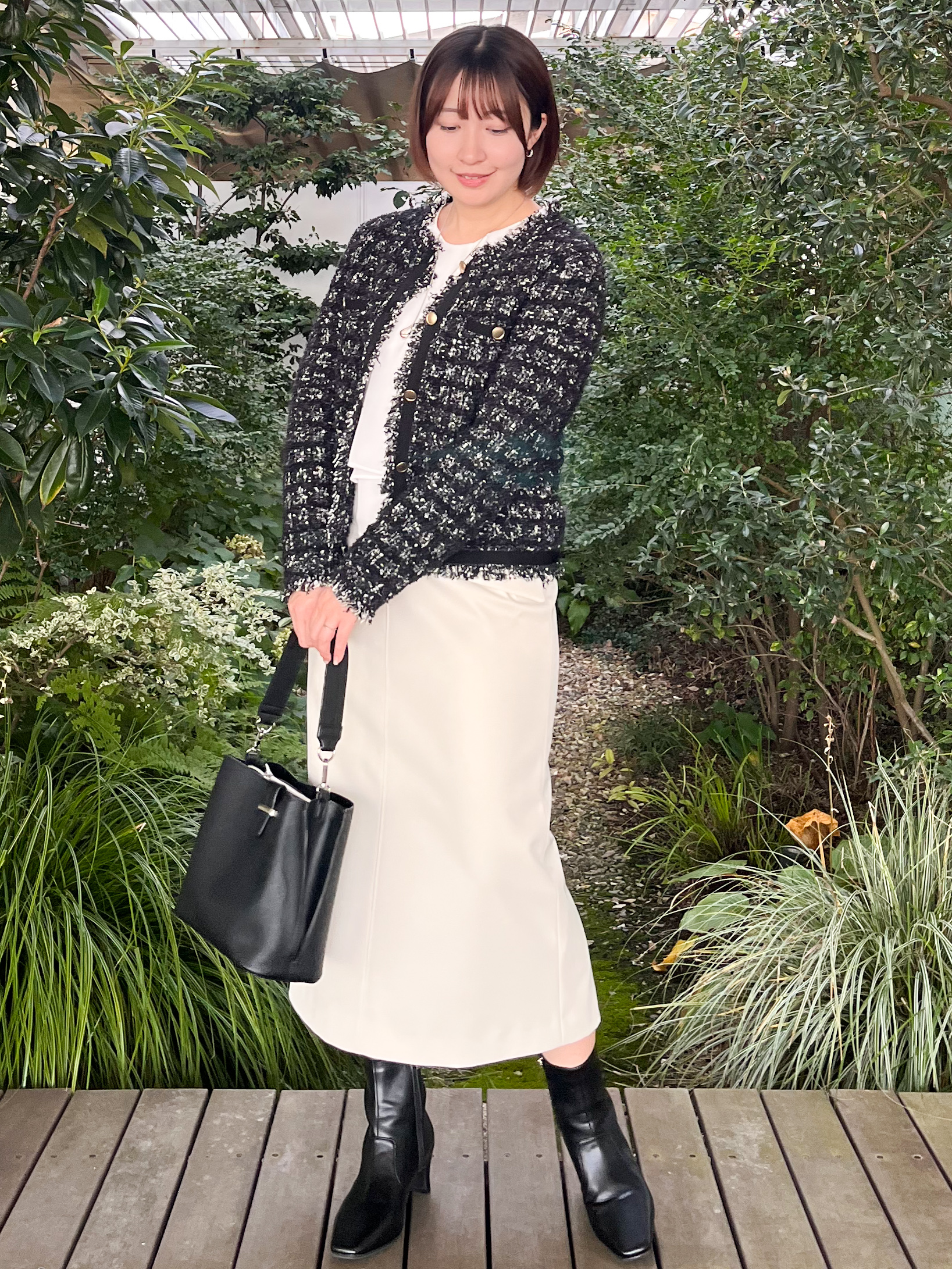 mikikoさんの「Reflect｜【SS-4Lサイズ／通勤／セレモニー】クルーネック シフォンブラウス」を使ったコーディネート