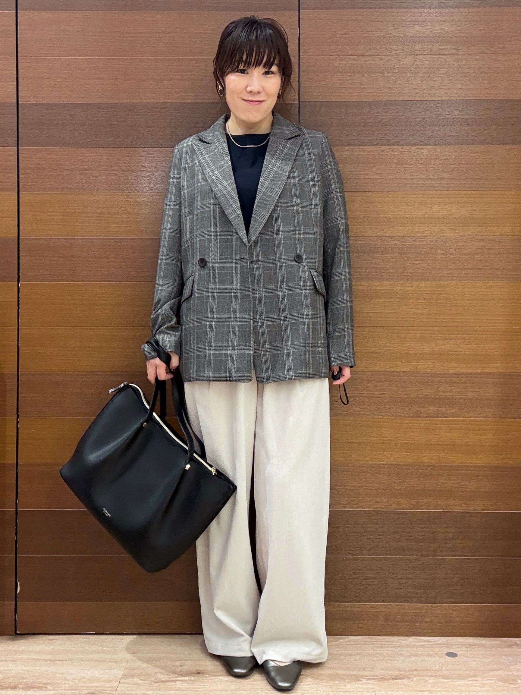 maichiさんの「OPAQUE.CLIP｜ダブルブレストジャケット【洗える】」を使ったコーディネート