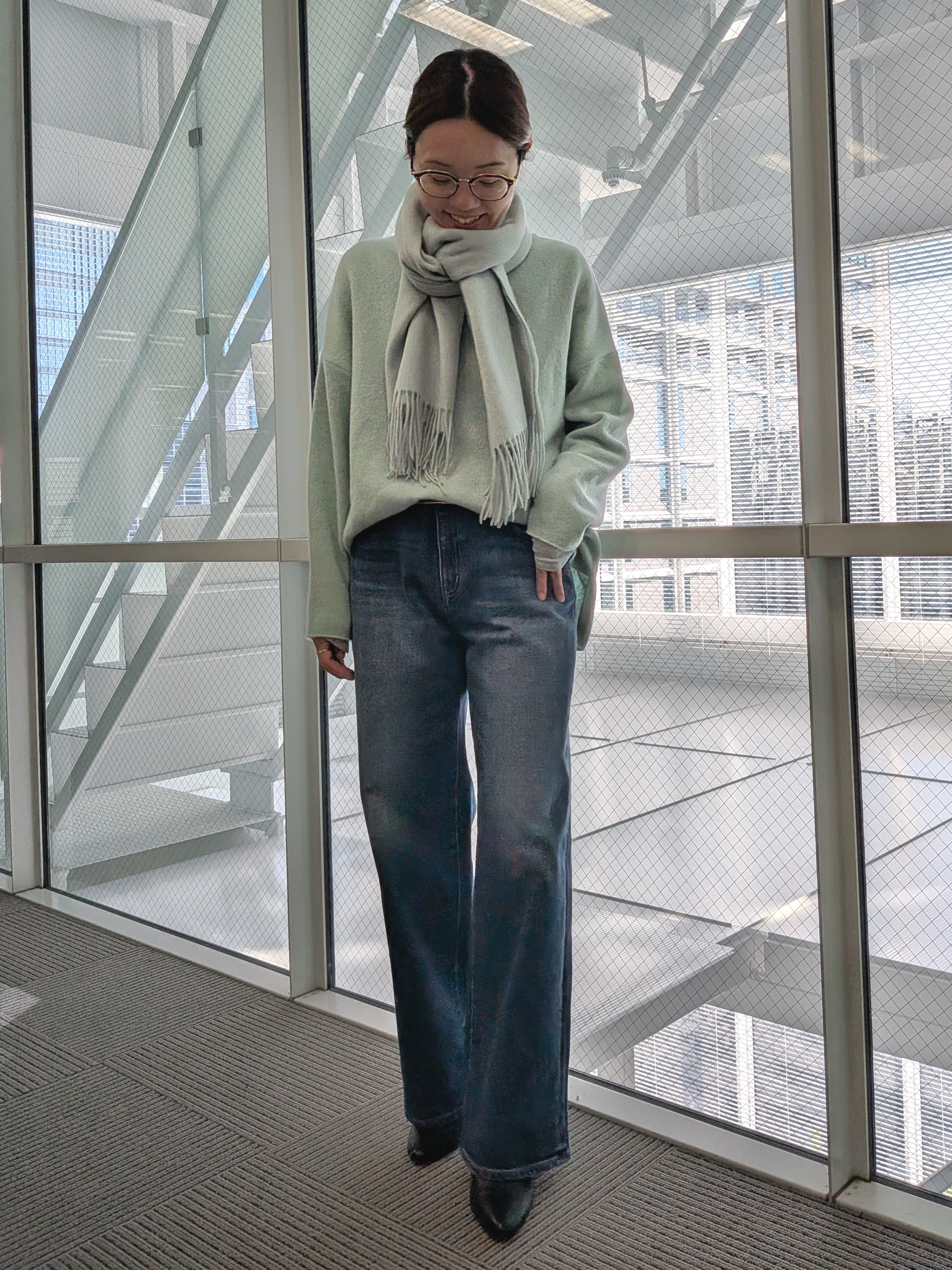 Aさんの「UNTITLED｜【重ね着レイヤード】シアーベロアハイネックトップス」を使ったコーディネート