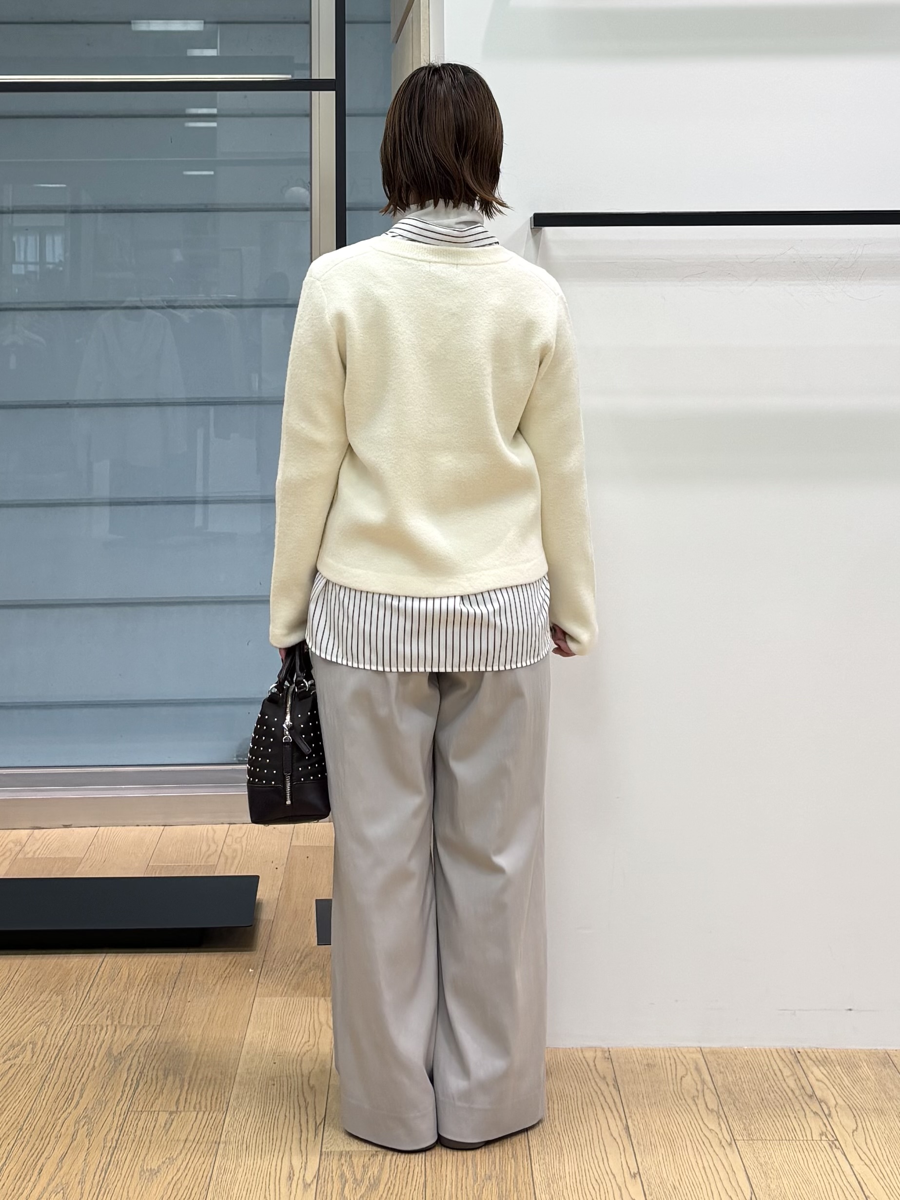 asamiさんの「INDIVI｜【2WAY／ストライプ柄】ベーシックシャツ」を使ったコーディネート
